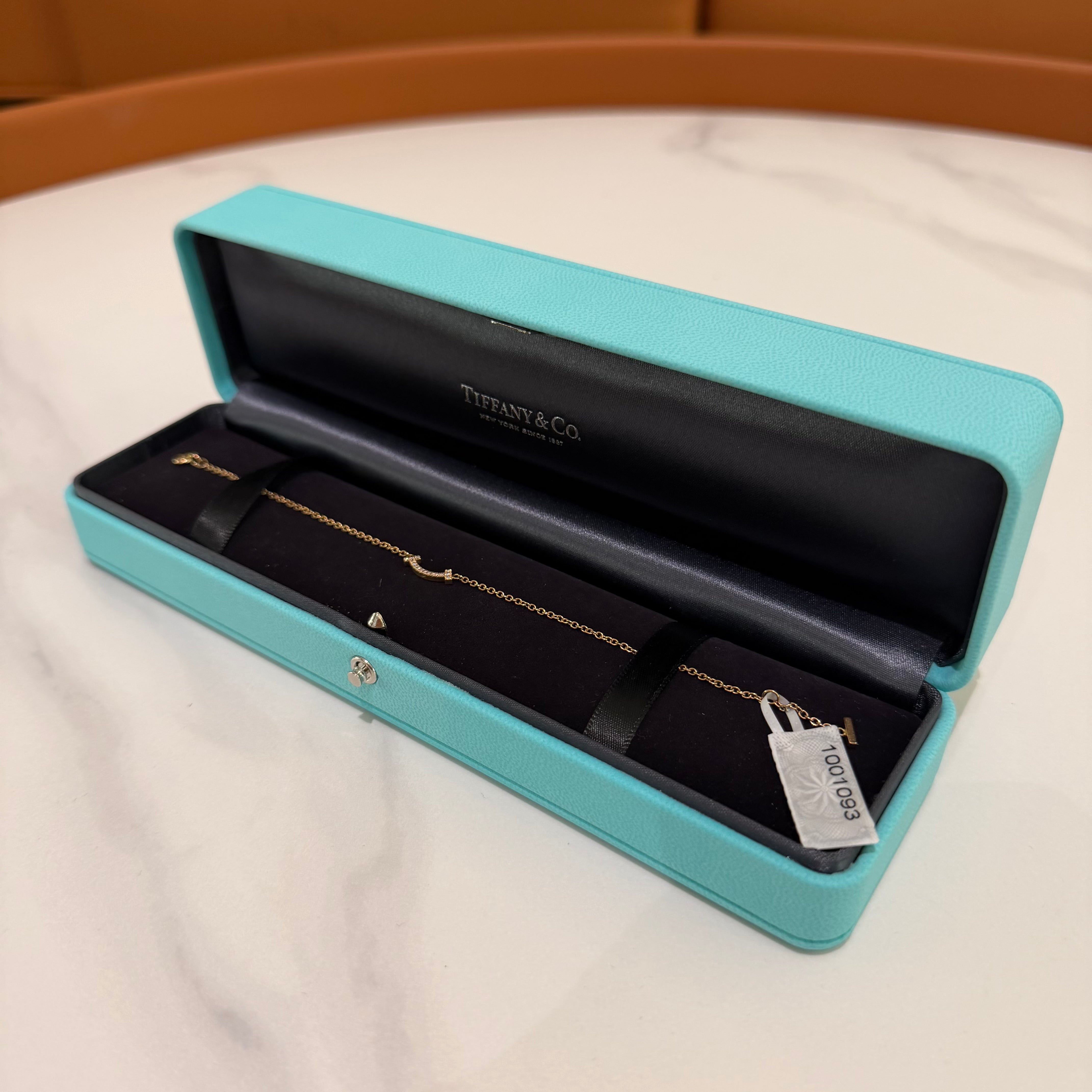 Tiffany Smile Rose Gold Diamond Bracelet