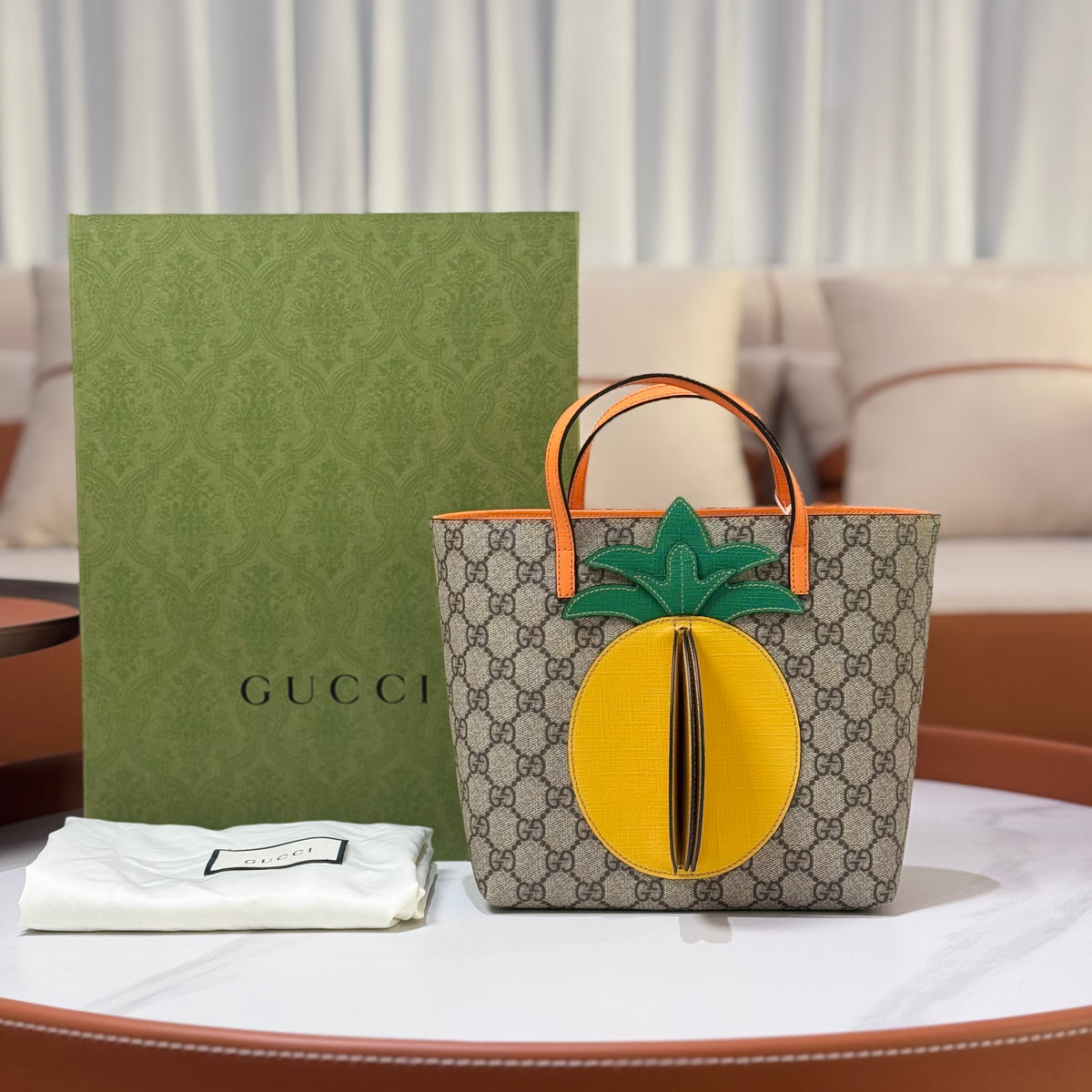 Pine apple gucc i basket NIB Gucci Pineapple Collection Ensures A Bold Entrance Into The  main image 4