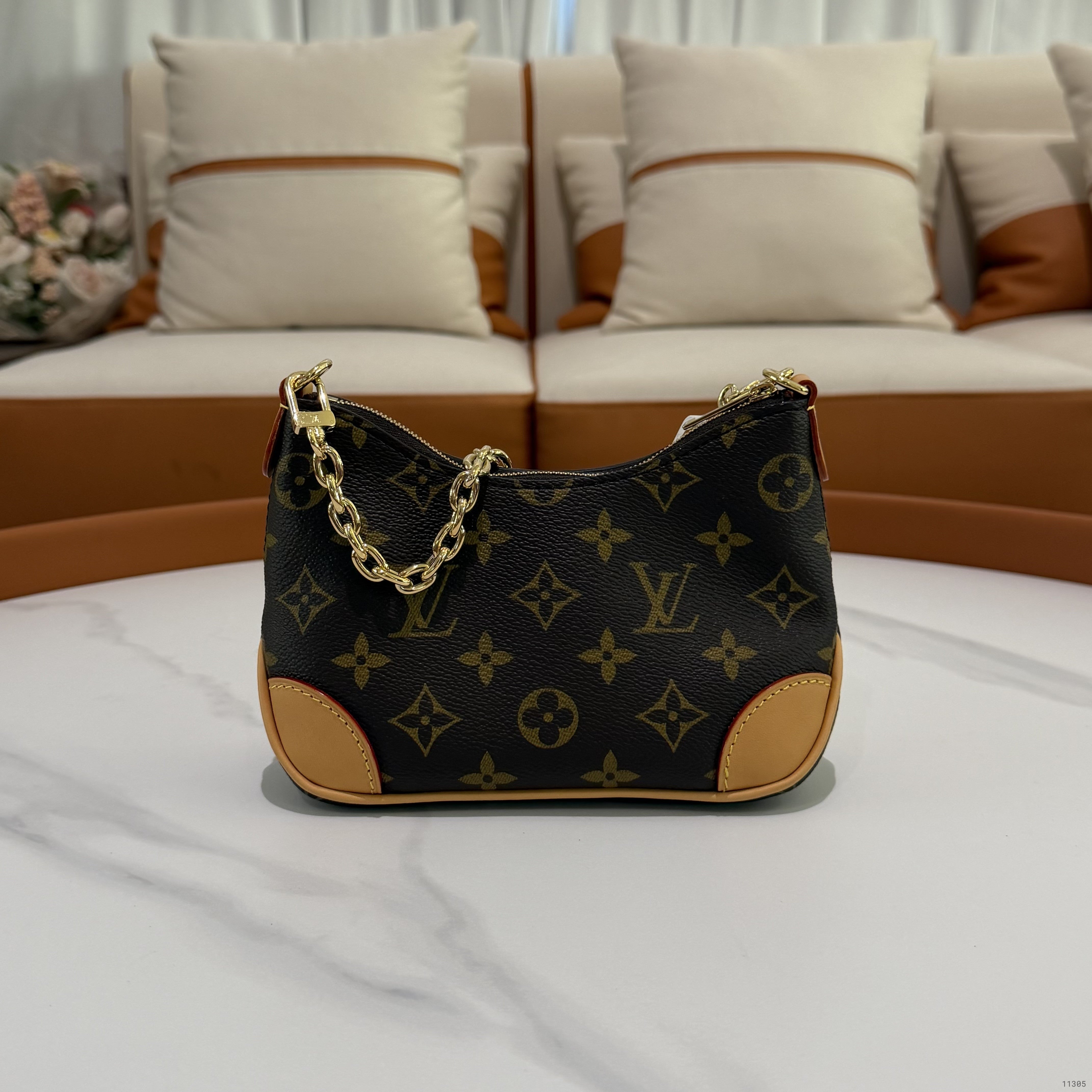 Louis Vuitton Nano Boulogne Monogram Horn Chain Bag