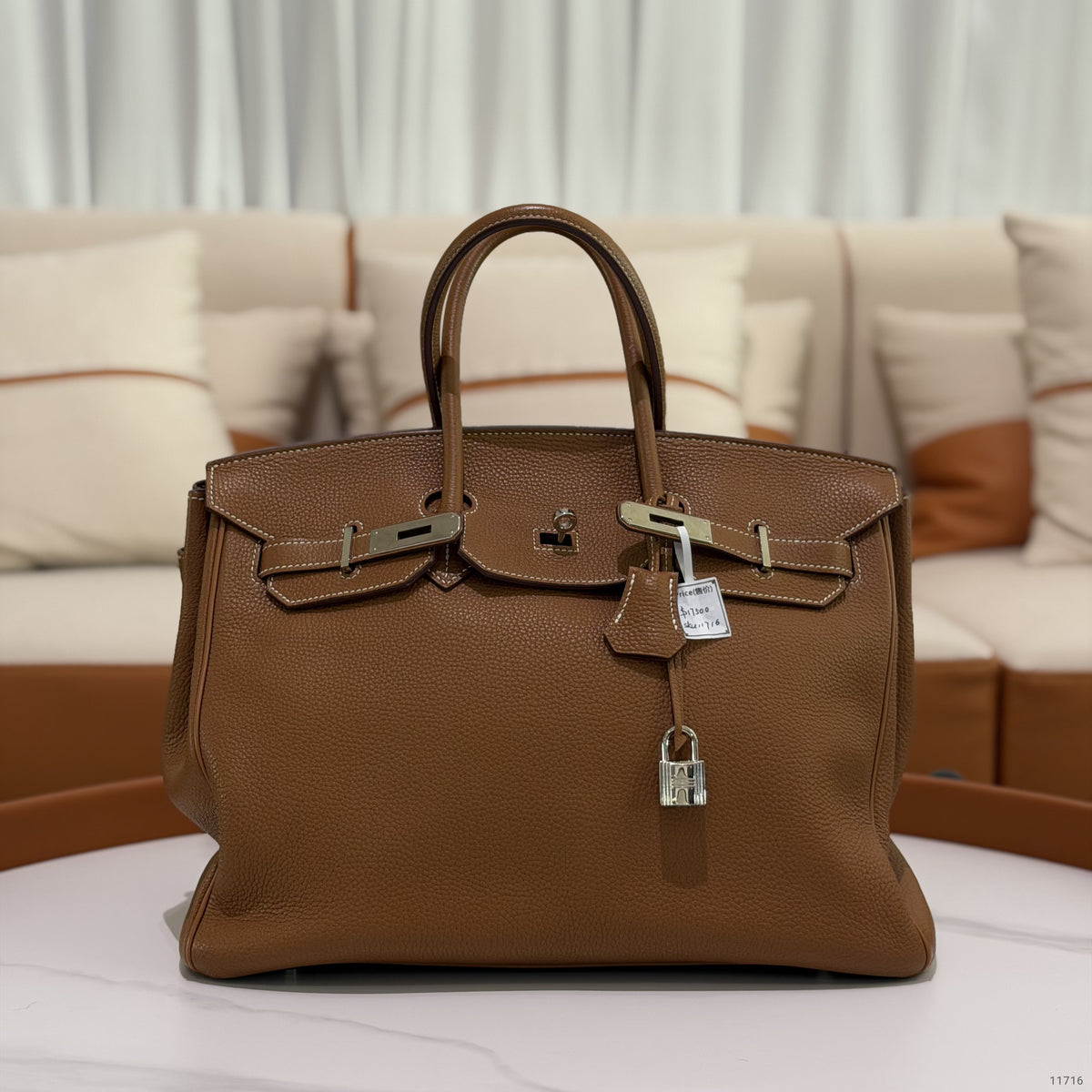 Hermes Birkin 35 Gold Togo Leather with Palladium Hardware | HERMES