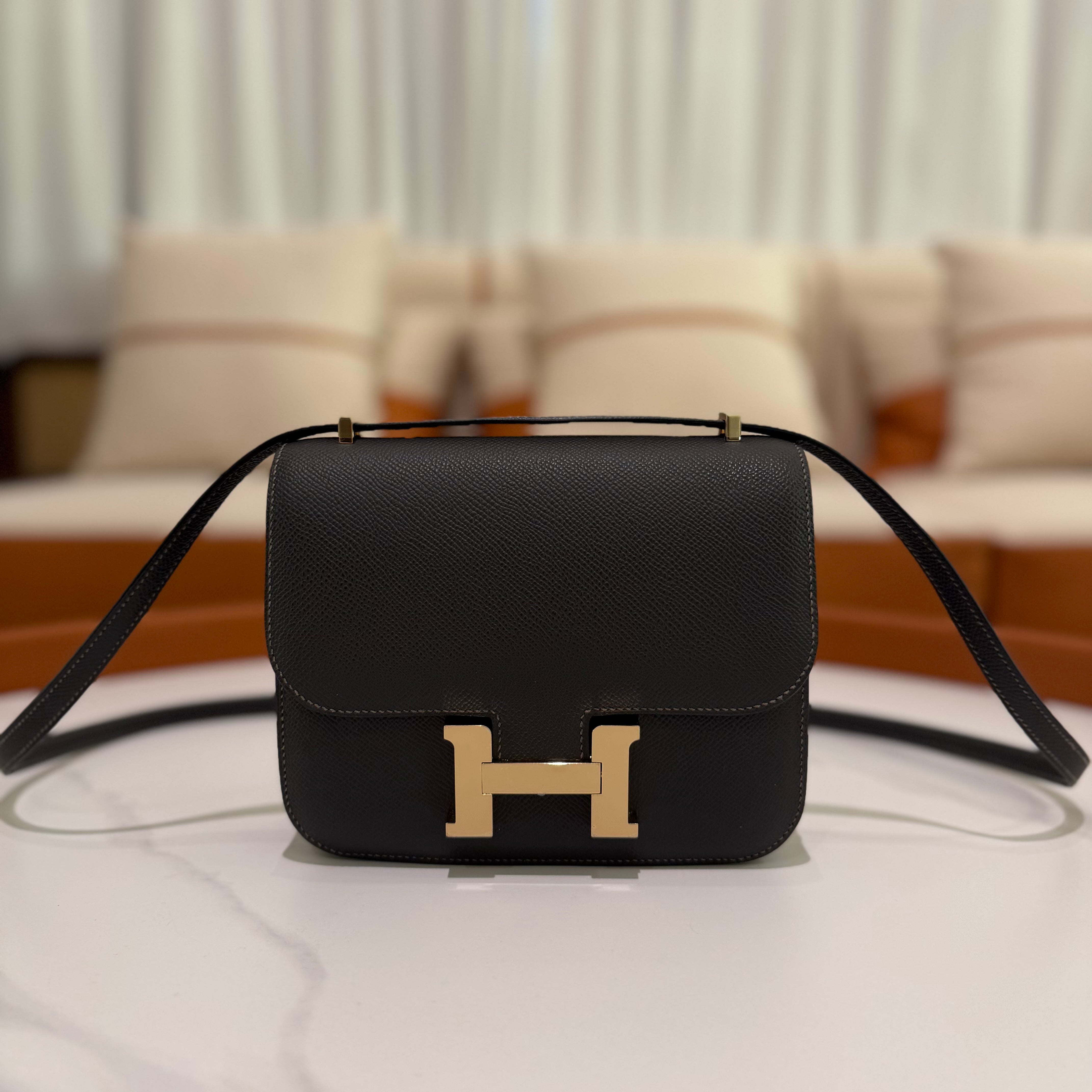 Hermes Constance Mini Graphite (Stamp B) | HERMES