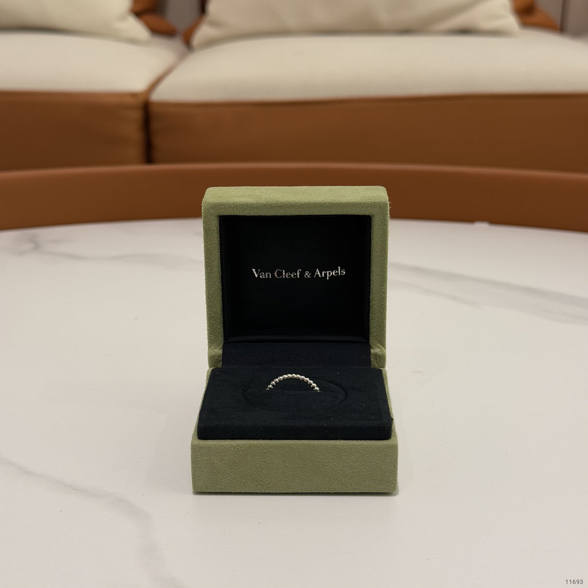 Van Cleef & Arpels Perlée Pearls of Gold Ring Small Model 18K White Gold