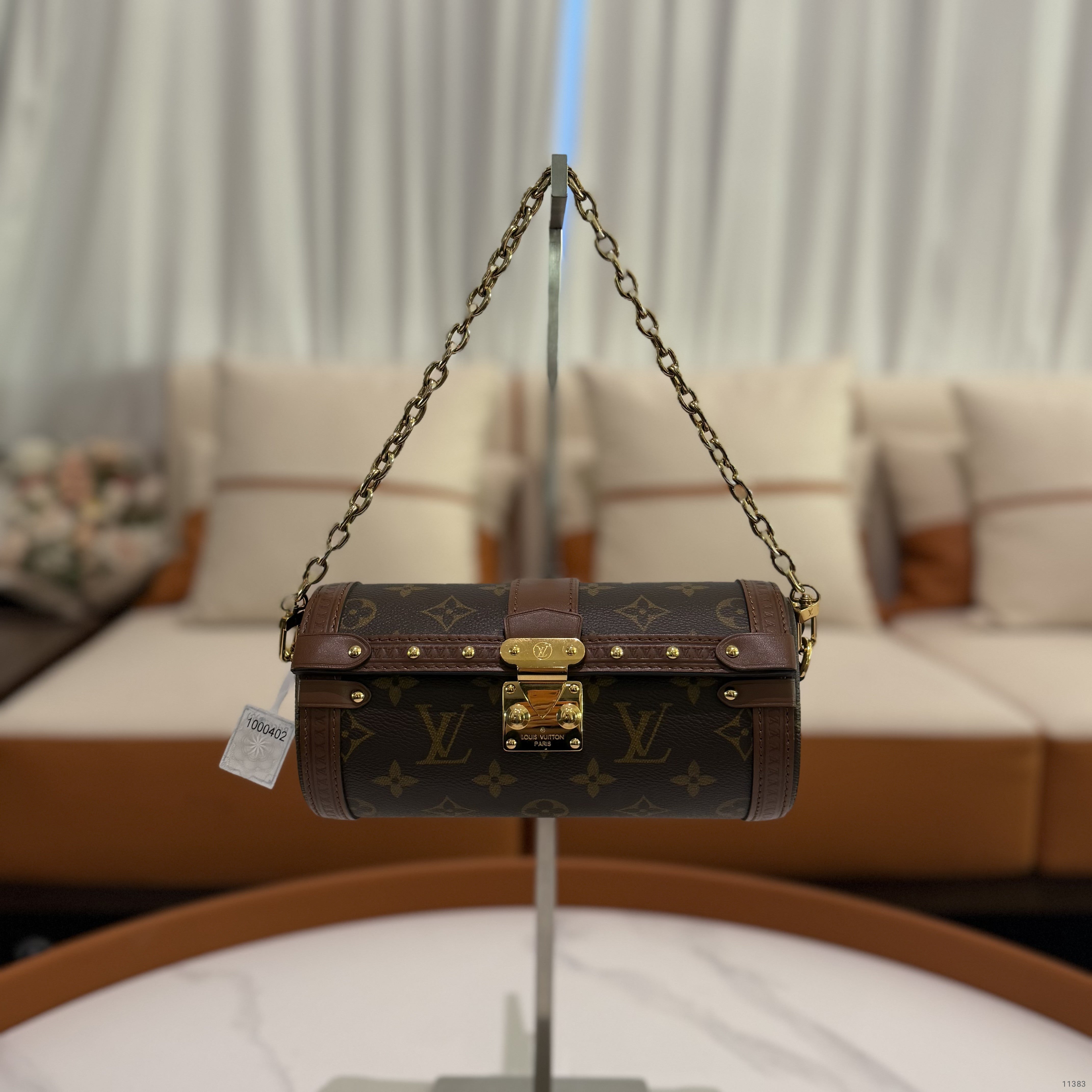 Louis Vuitton Papillon Monogram Barrel Bag (Chip Model)