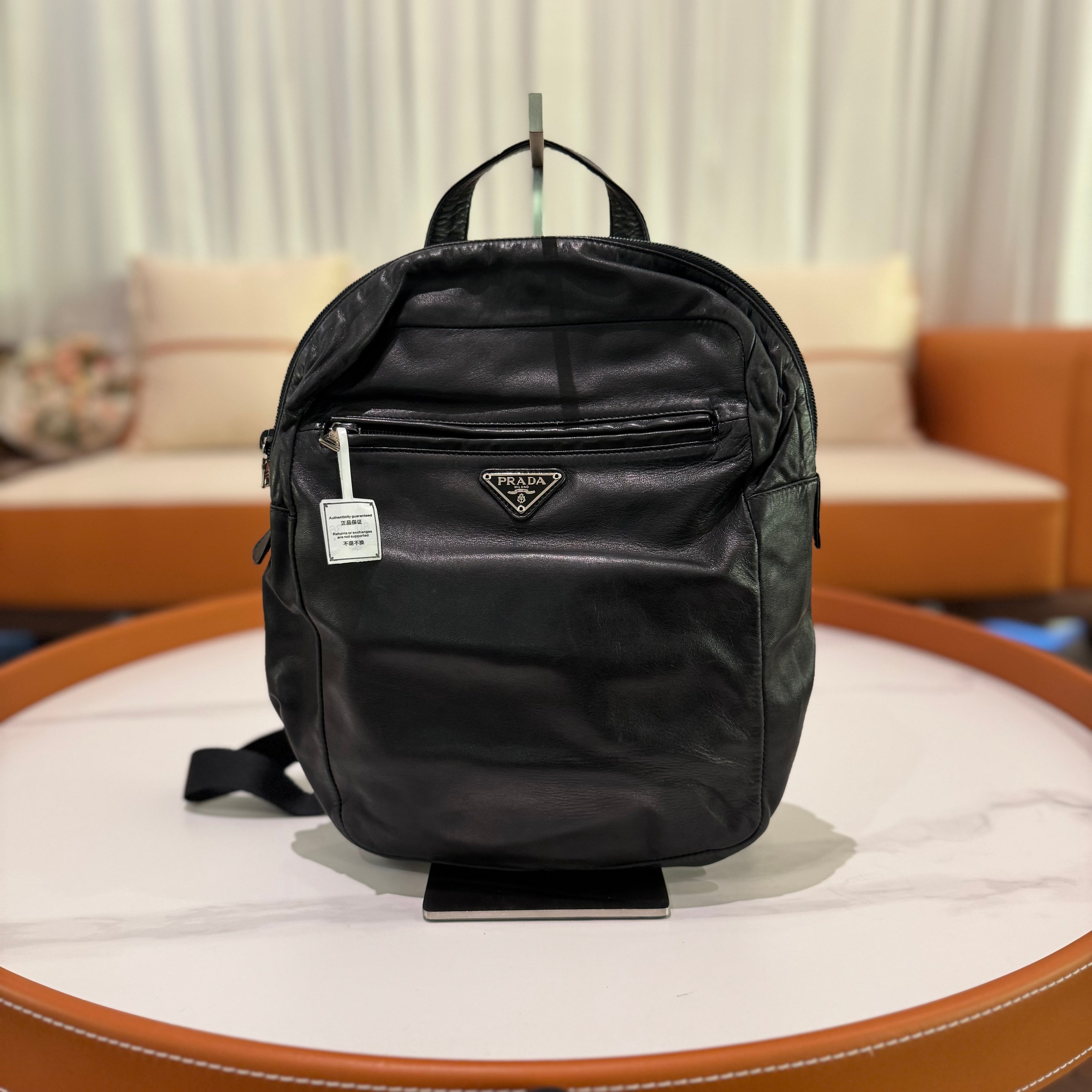 PRADA VINTAGE TRIANGLE LOGO BACKPACK