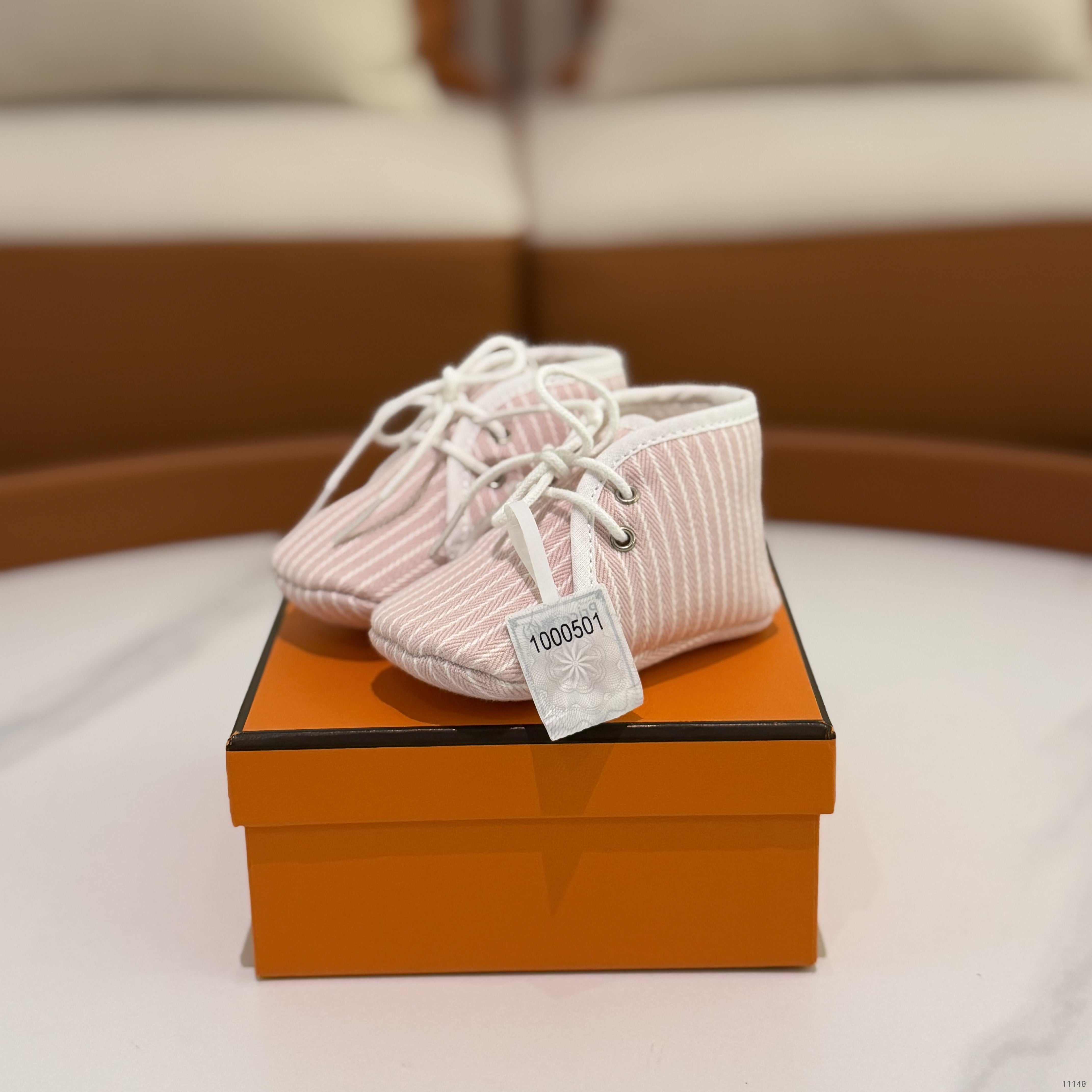 HERMÈS ADADA DOTS PAF BABY SOFT SHOES