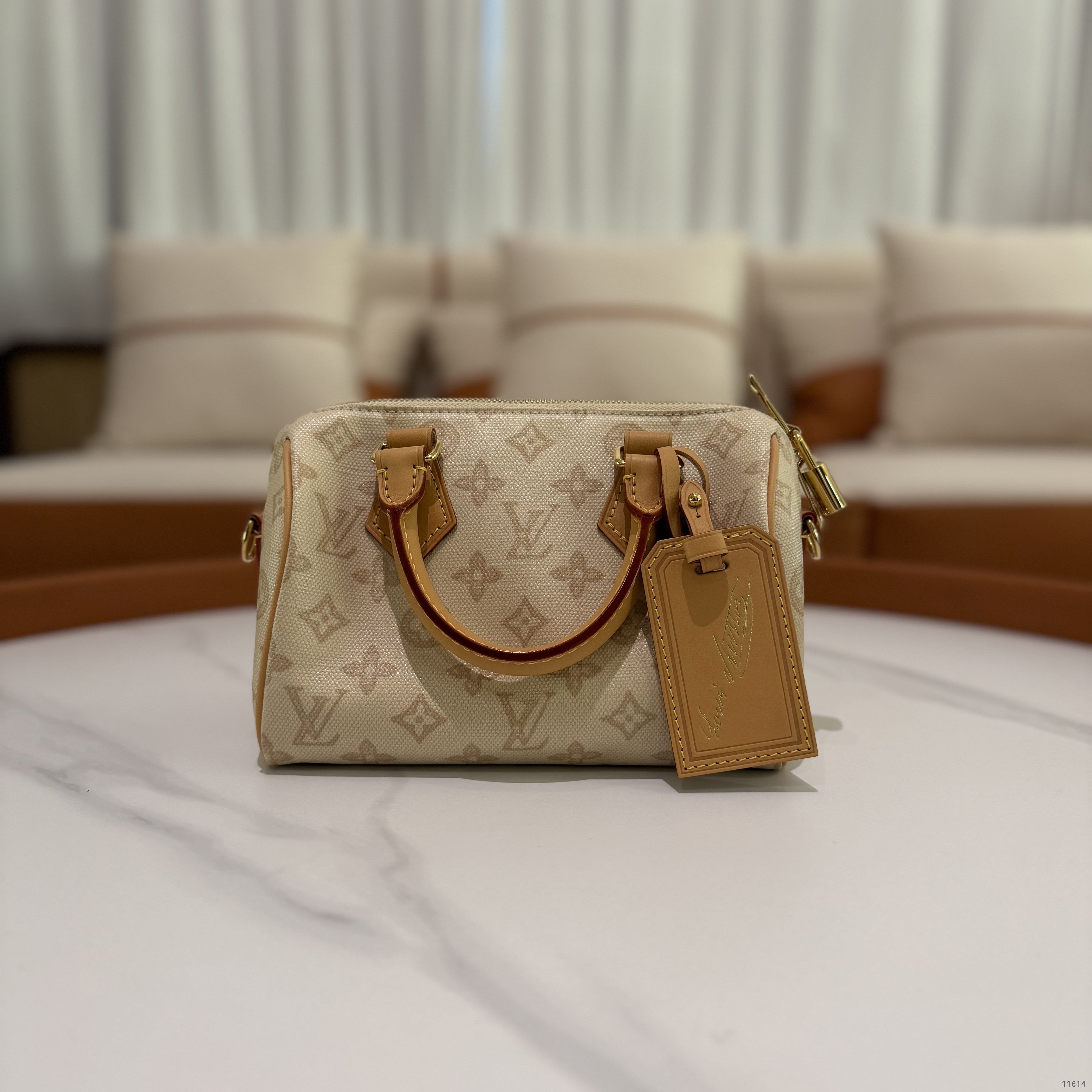 Louis Vuitton Speedy 20 130th Anniversary Limited Edition Monogram Beige (Microchip Version)
