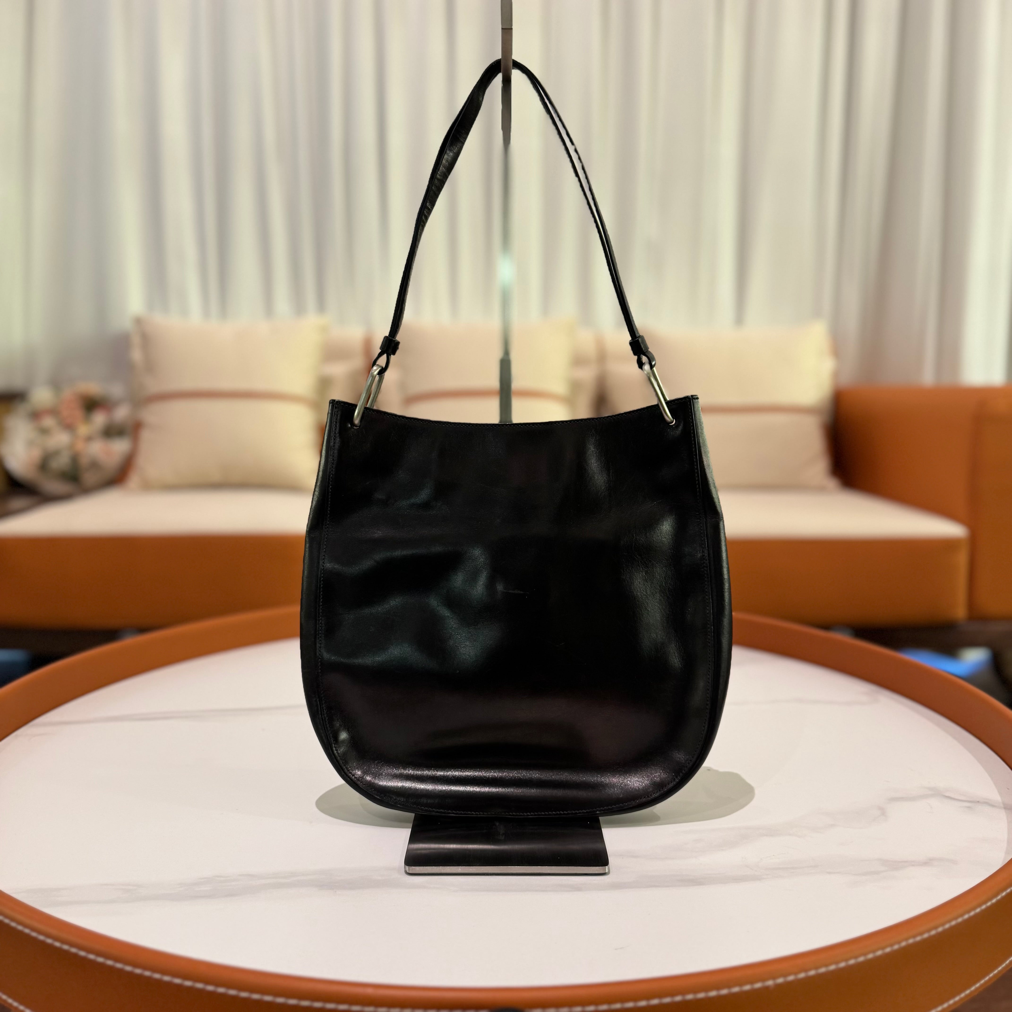 PRADA HOBO VINTAGE MINIMALIST SILHOUETTE HANDBAG