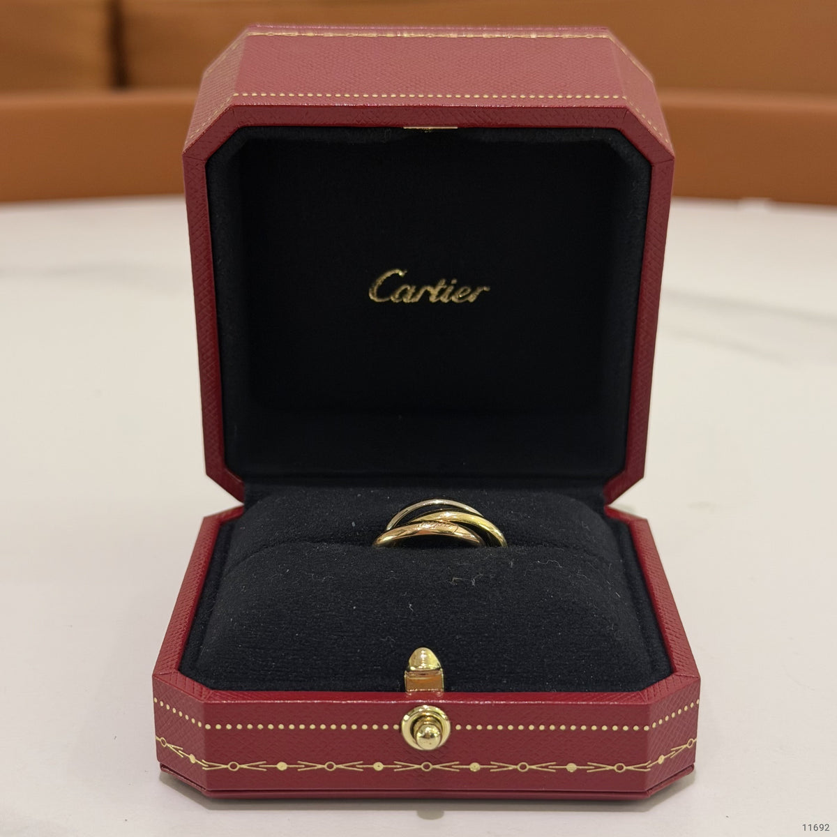 Cartier Trinity Ring Small Model 18K Three-Tone Gold