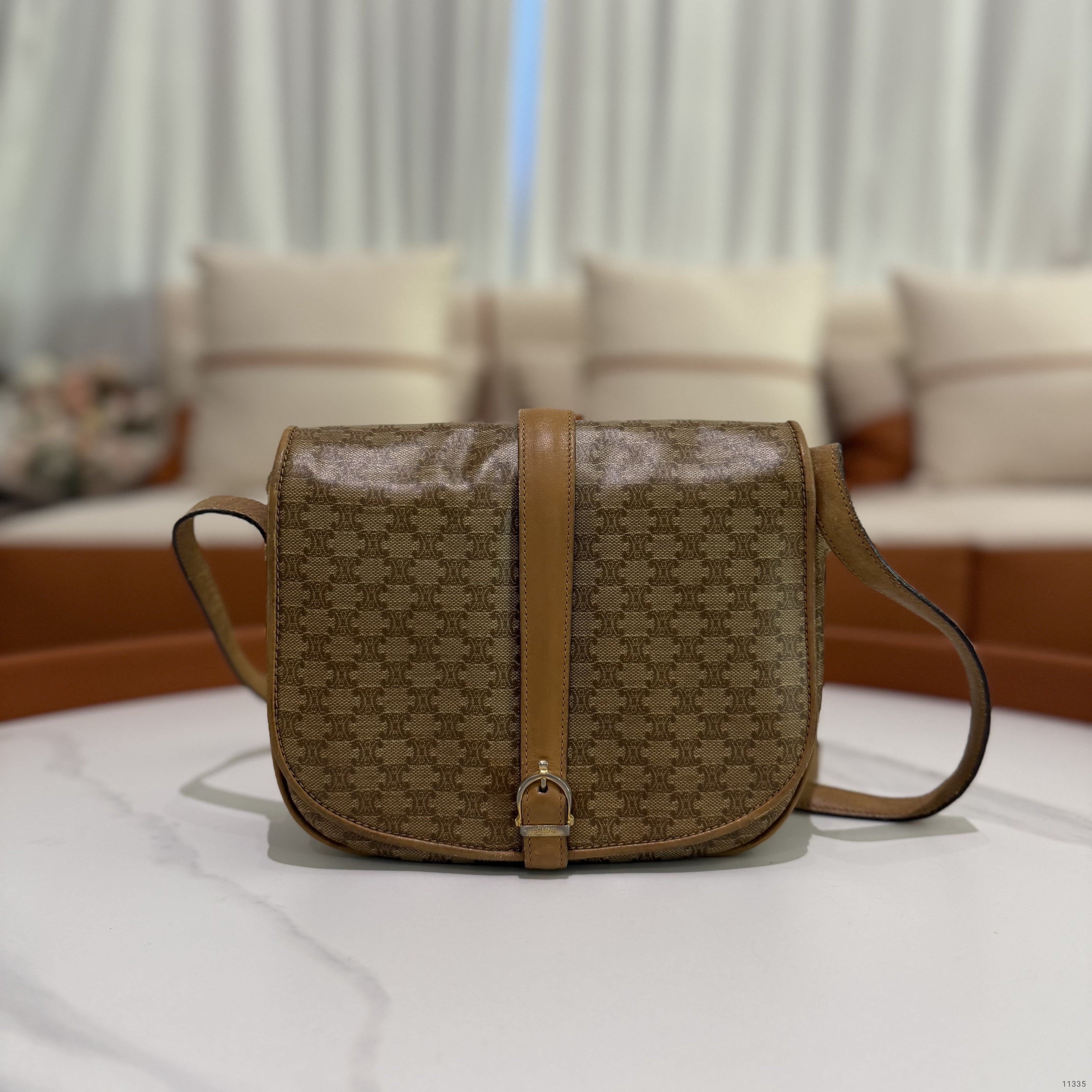 Celine Triomphe Saddle Bag Vintage