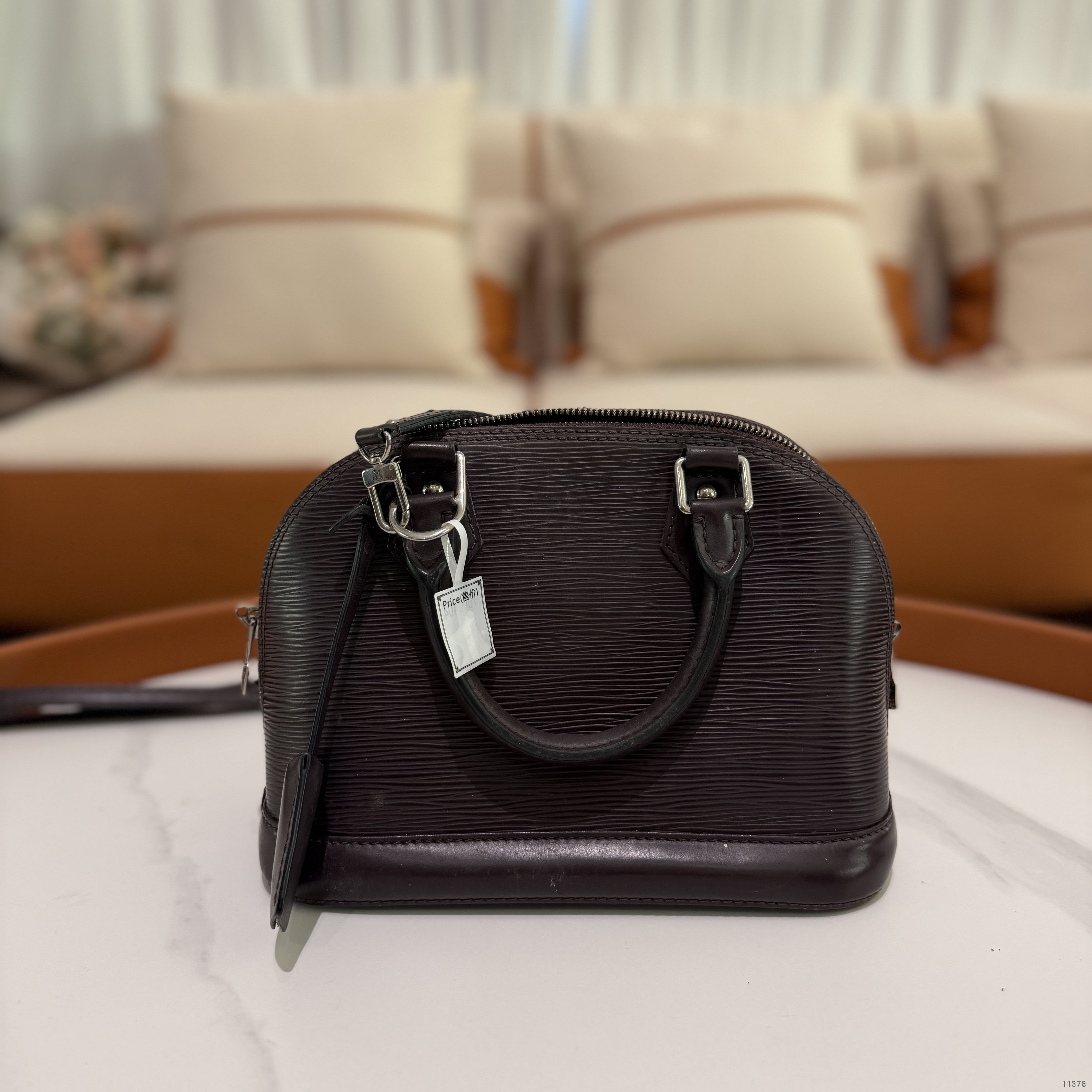 Louis Vuitton Vintage Alma BB Brown Epi Leather Bag