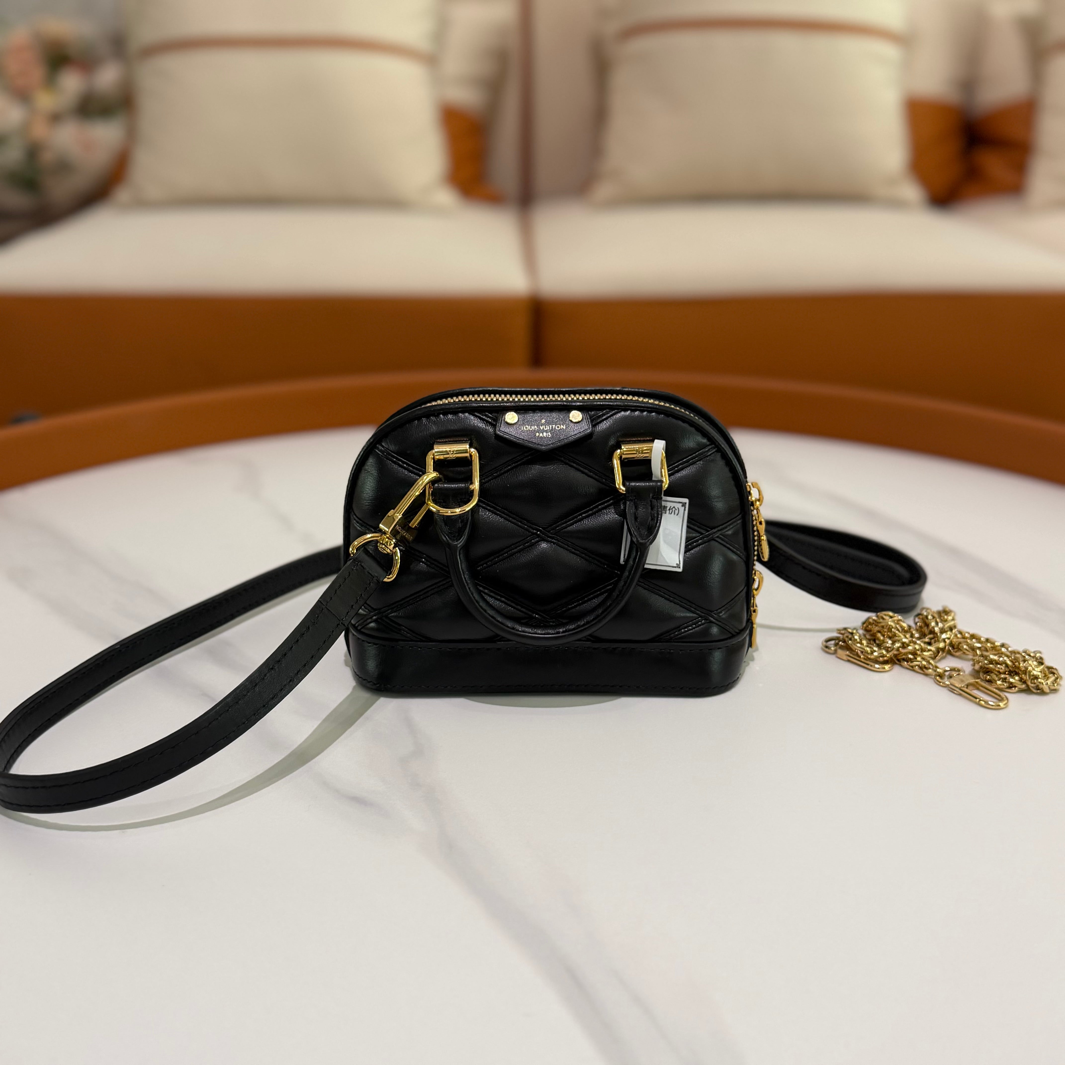 Louis Vuitton Nano Alma Mini Top Handle Crossbody Bag