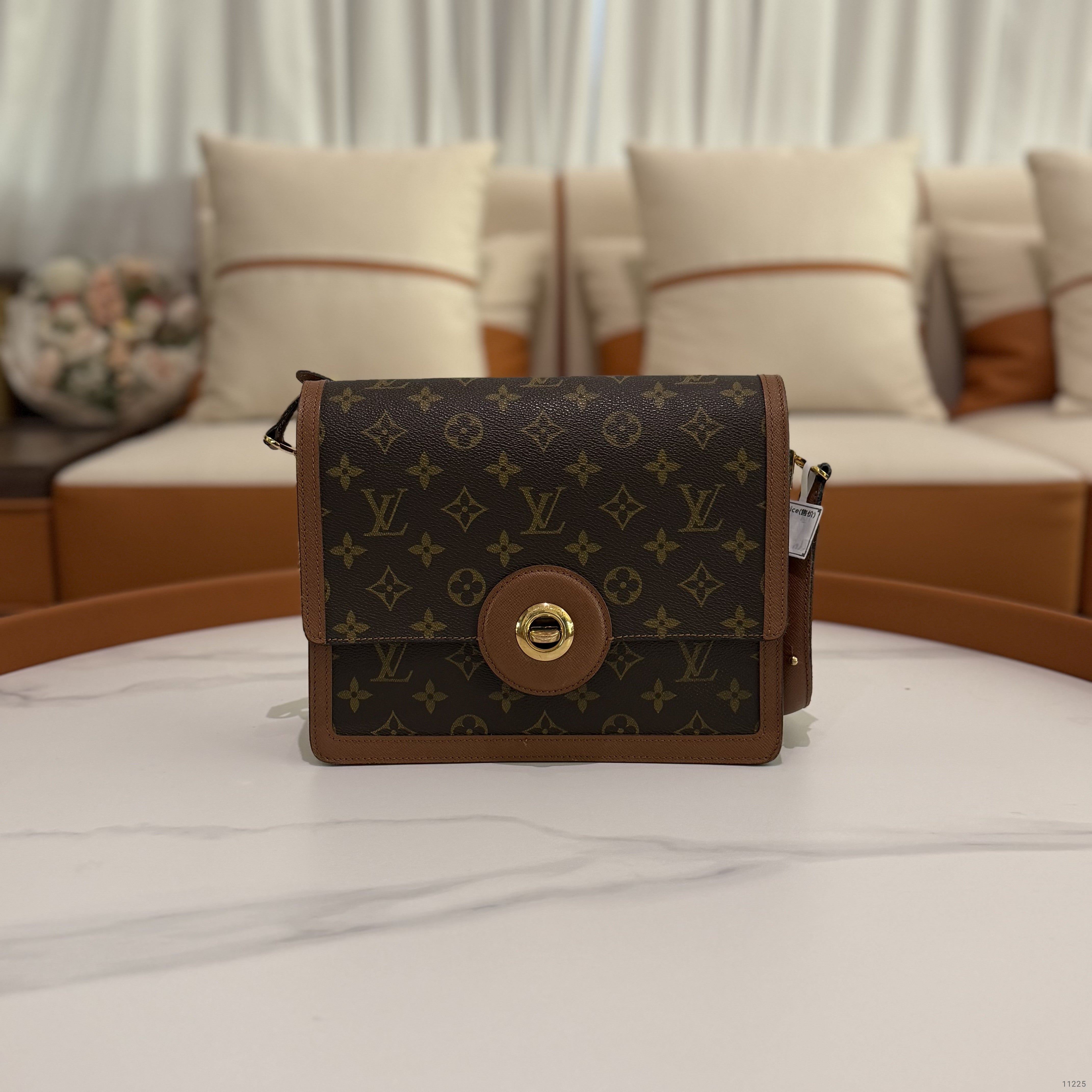 Louis Vuitton Vintage Gold Ring Wheel Bag (Interior Wear)