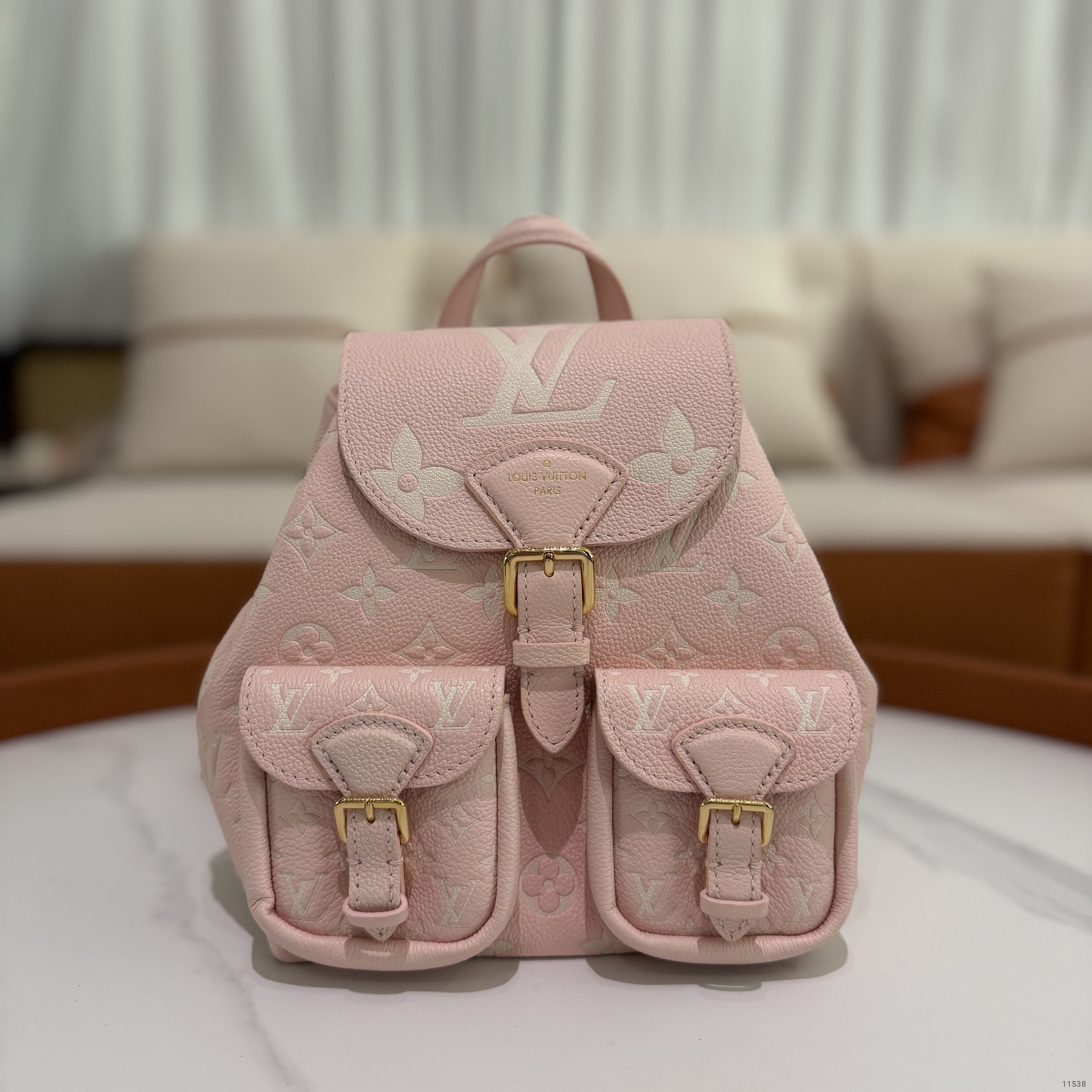Louis Vuitton Backpack Cherry Blossom Pink with Gold Hardware (Chip Model)