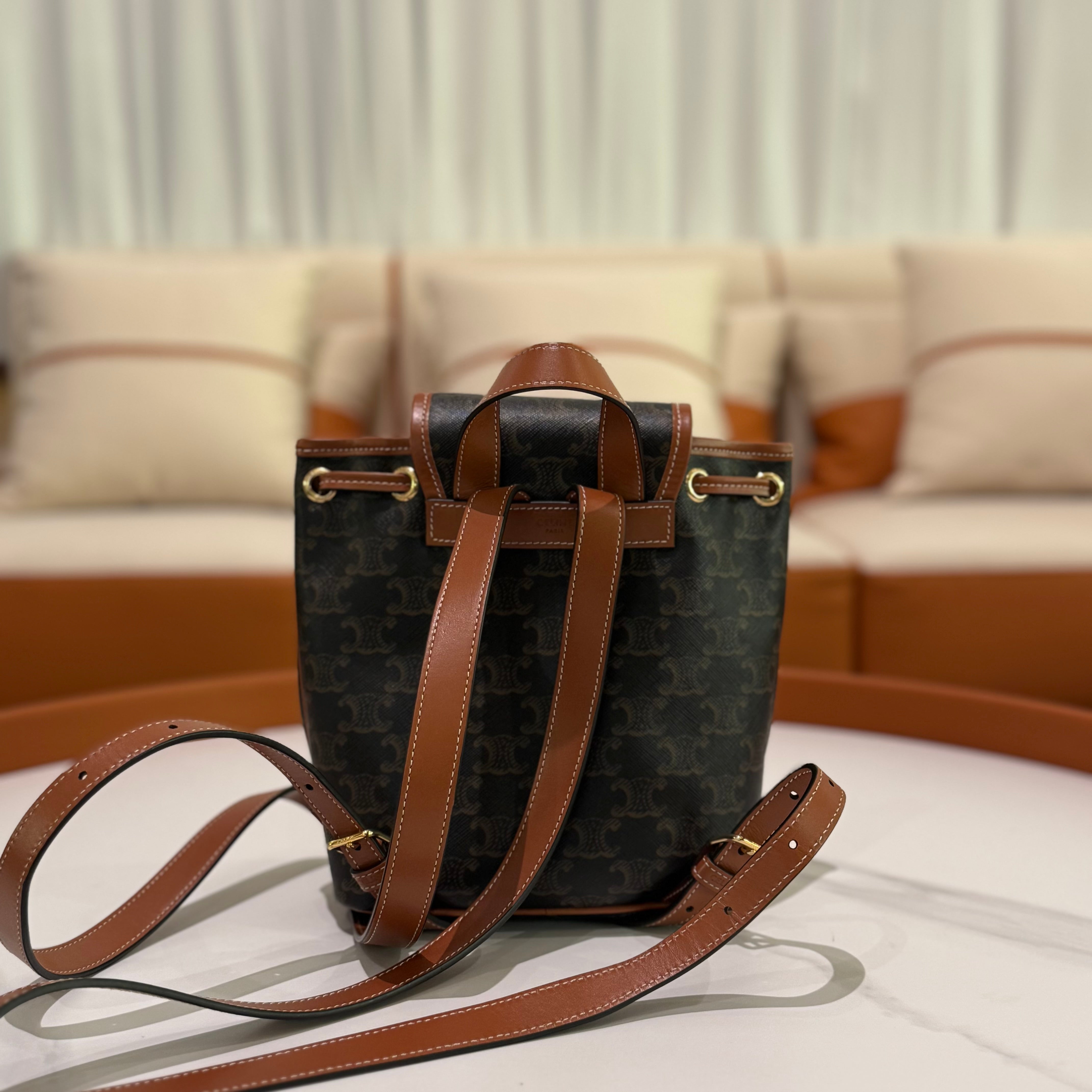 CELINE FOLCO BACKPACK TRIOMPHE MONOGRAM