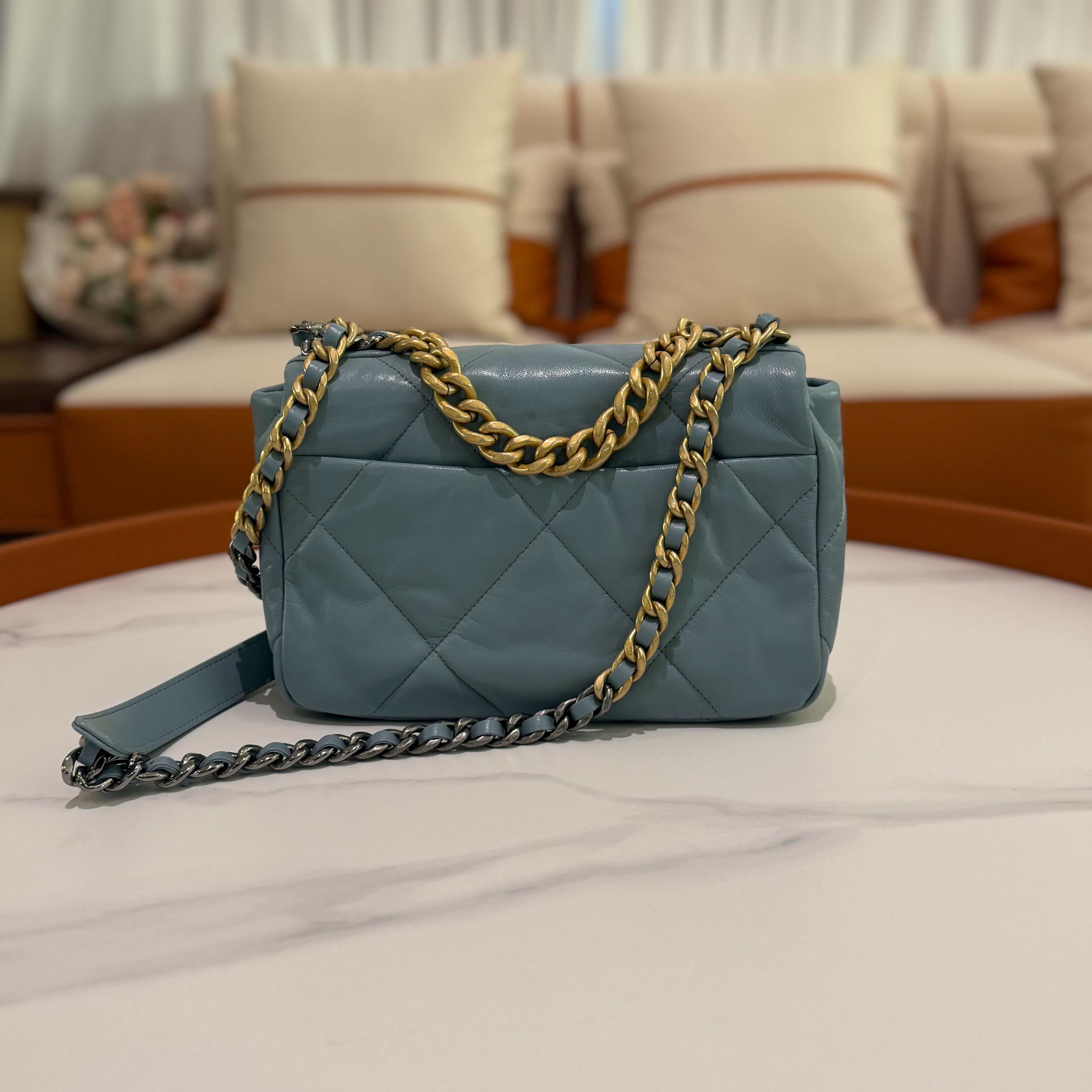 Chanel 19 Small Lambskin Blue