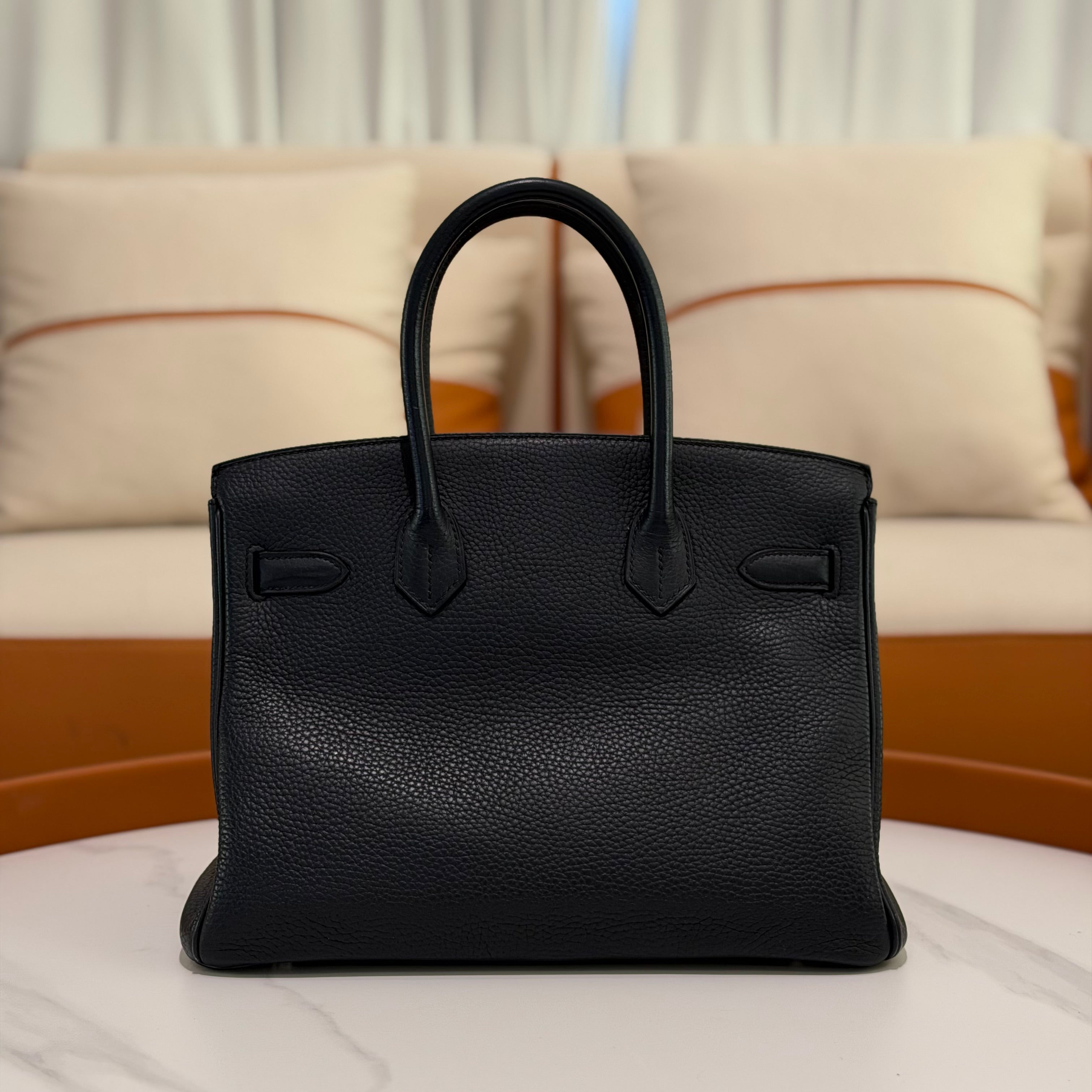 Hermes Birkin 30 Black with Silver Hardware (Stamp T)
