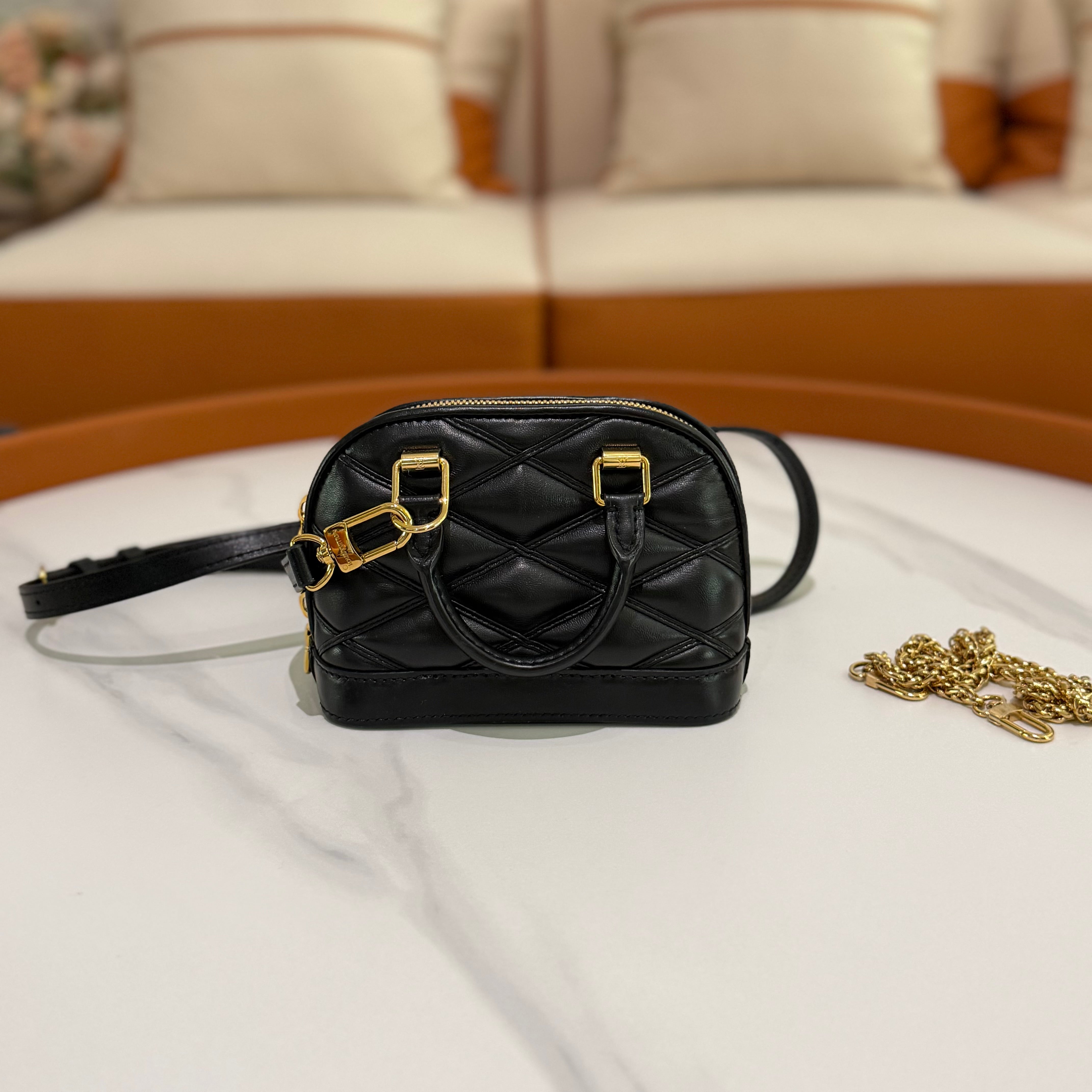 Louis Vuitton Nano Alma Mini Top Handle Crossbody Bag