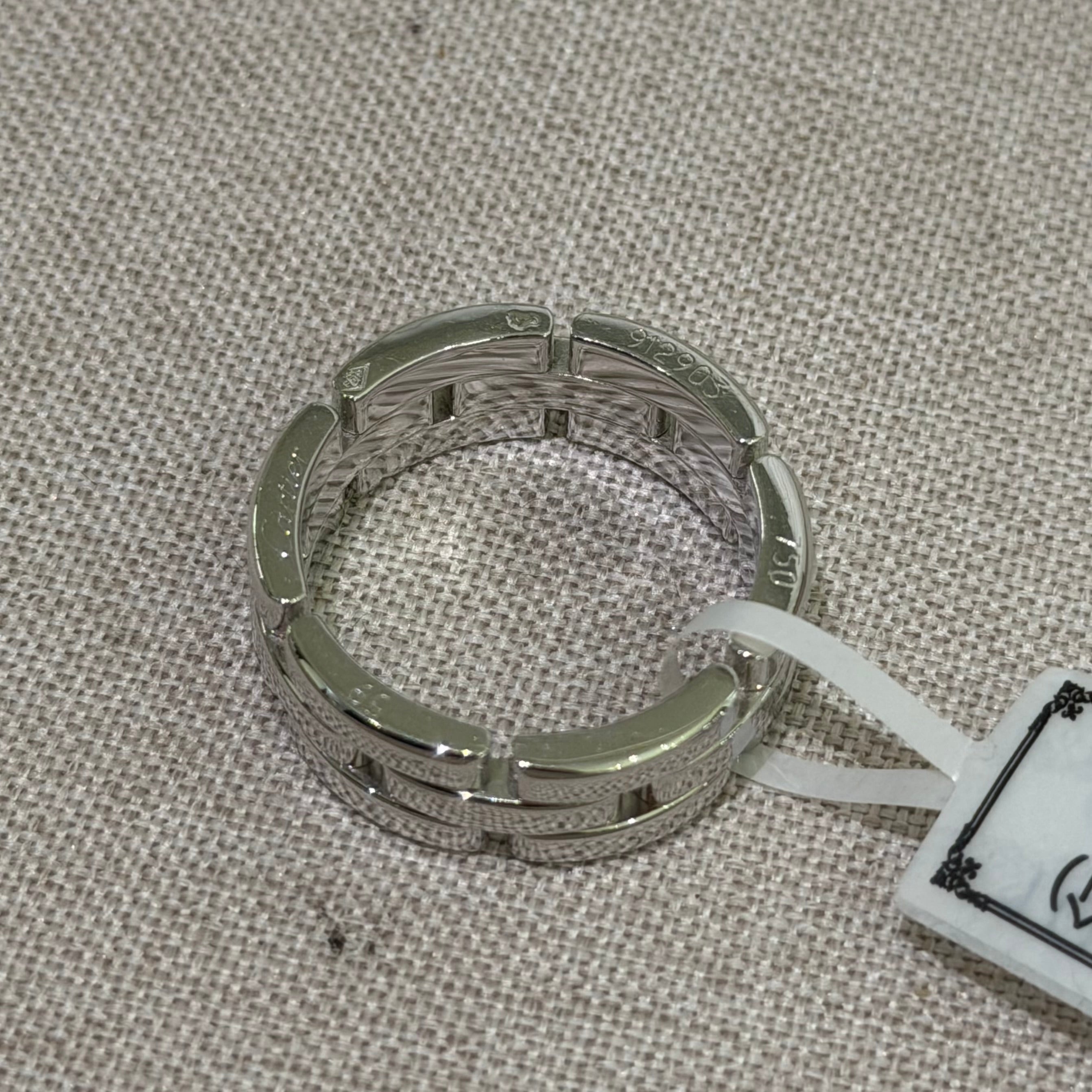 Cartier Maillon Panthère Ring 18K White Gold