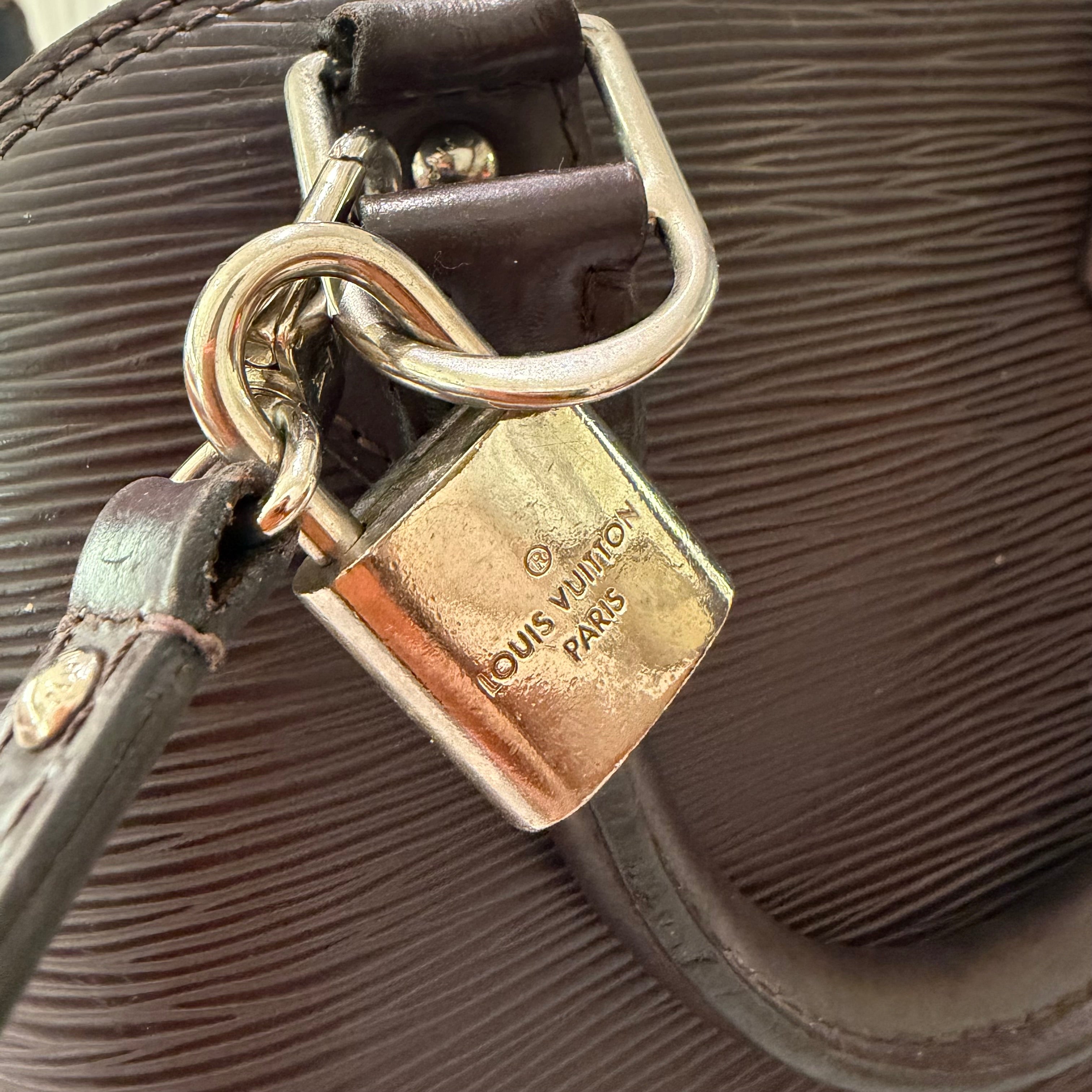 Louis Vuitton Vintage Alma BB Brown Epi Leather Bag