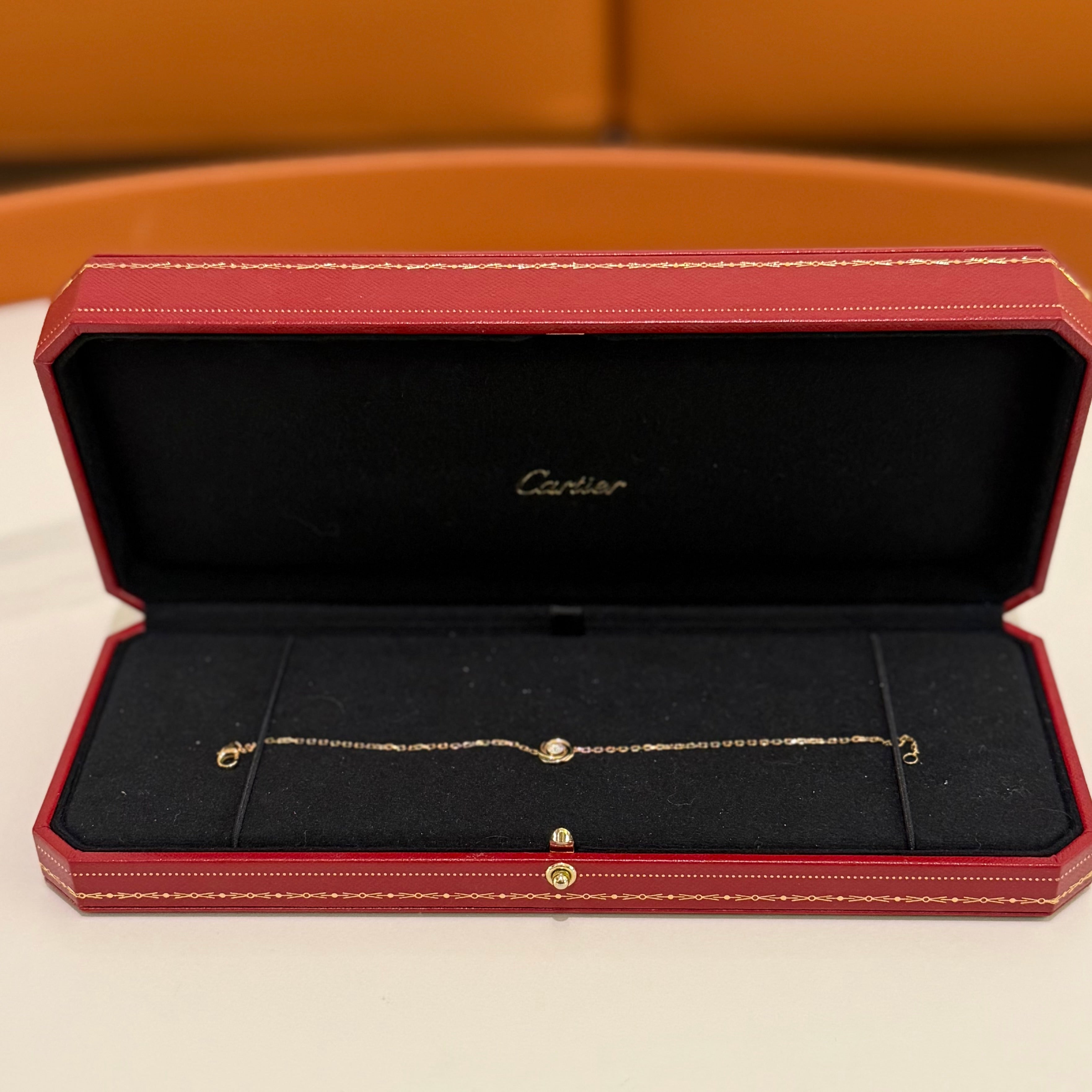 CARTIER TRINITY BRACELET 18K YELLOW GOLD, WHITE GOLD & ROSE GOLD WITH DIAMONDS