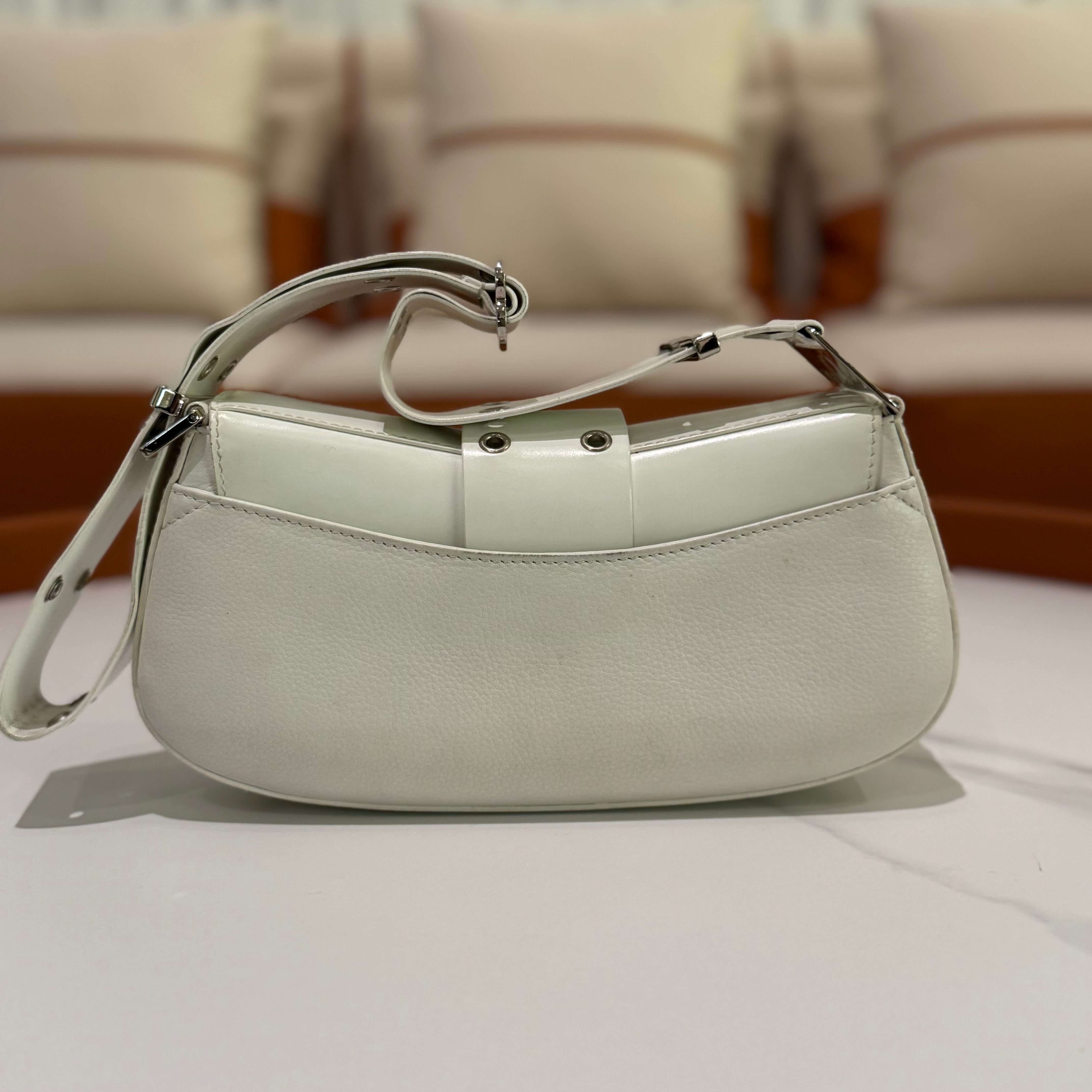 DIOR PUNK WHITE VINTAGE SHOULDER BAG