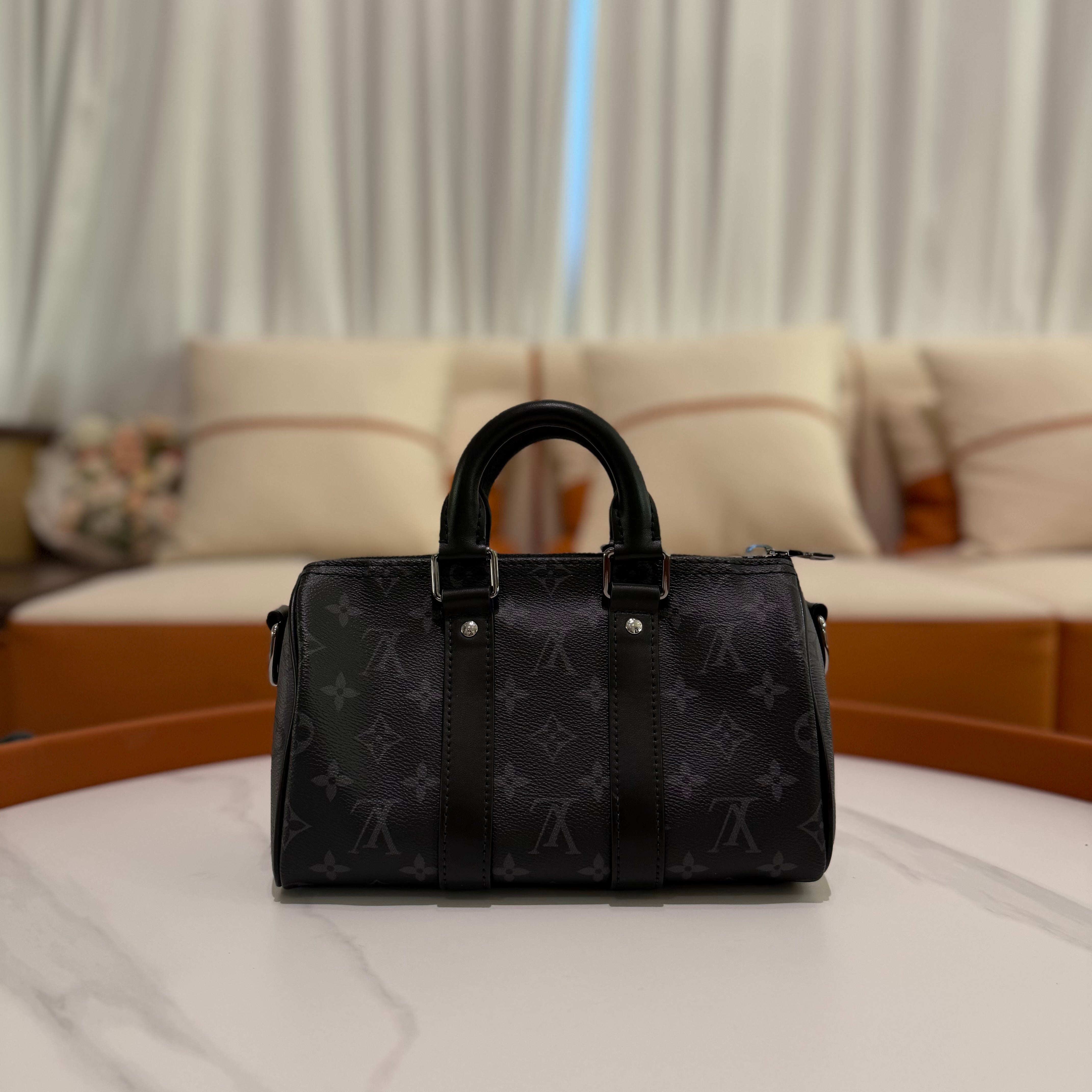 Louis Vuitton Keepall Black Monogram “Black Warrior” (Chip Model)