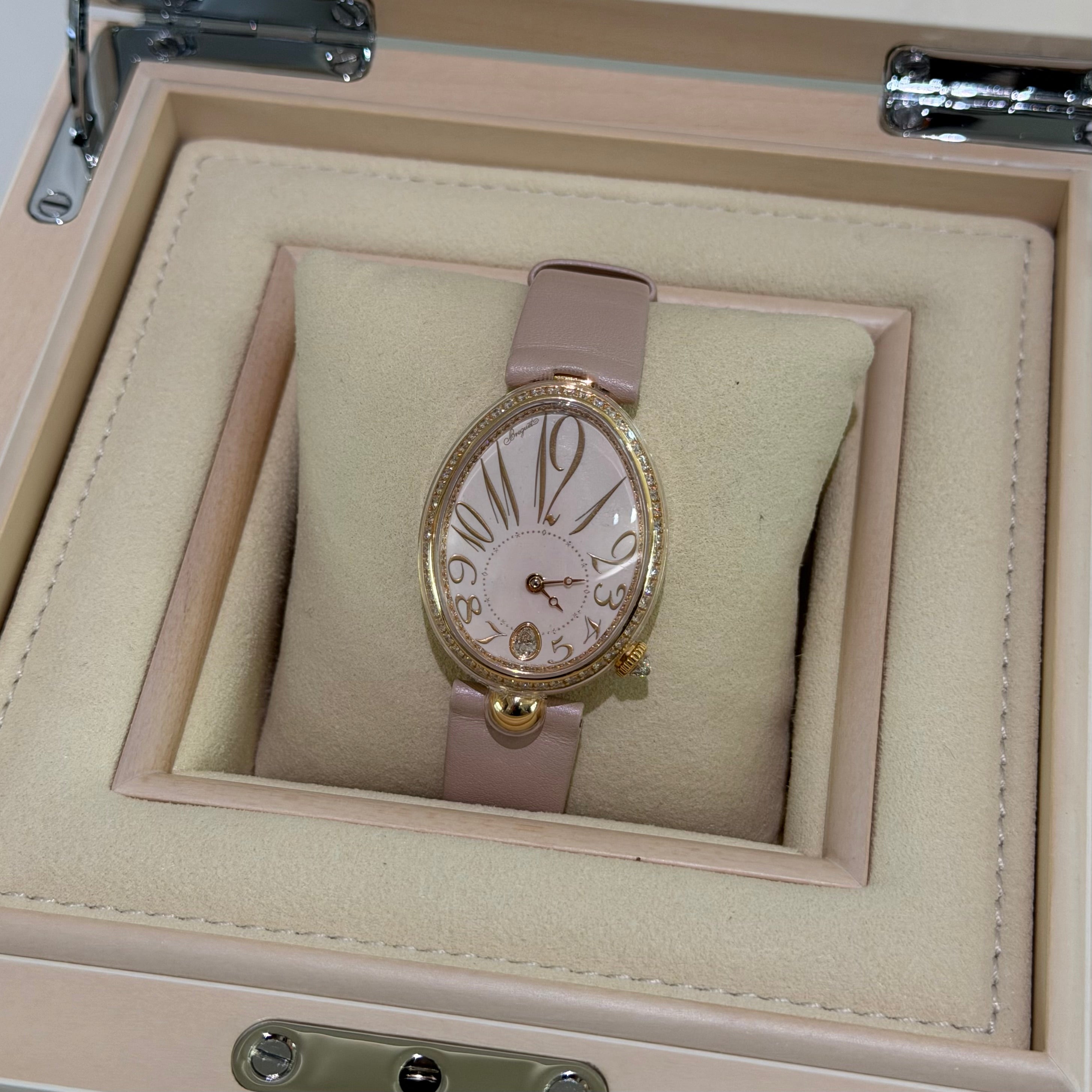 Breguet Reine de Naples 18K Rose Gold Diamond Watch