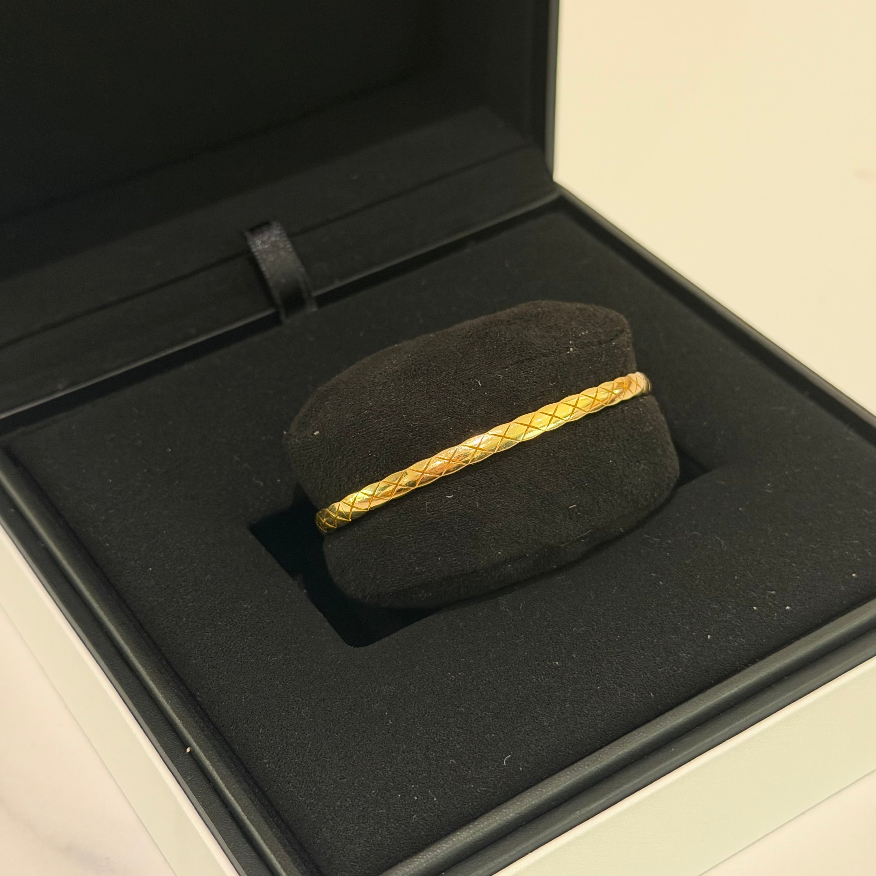 Chanel Coco Crush Narrow Bracelet 18K Yellow Gold