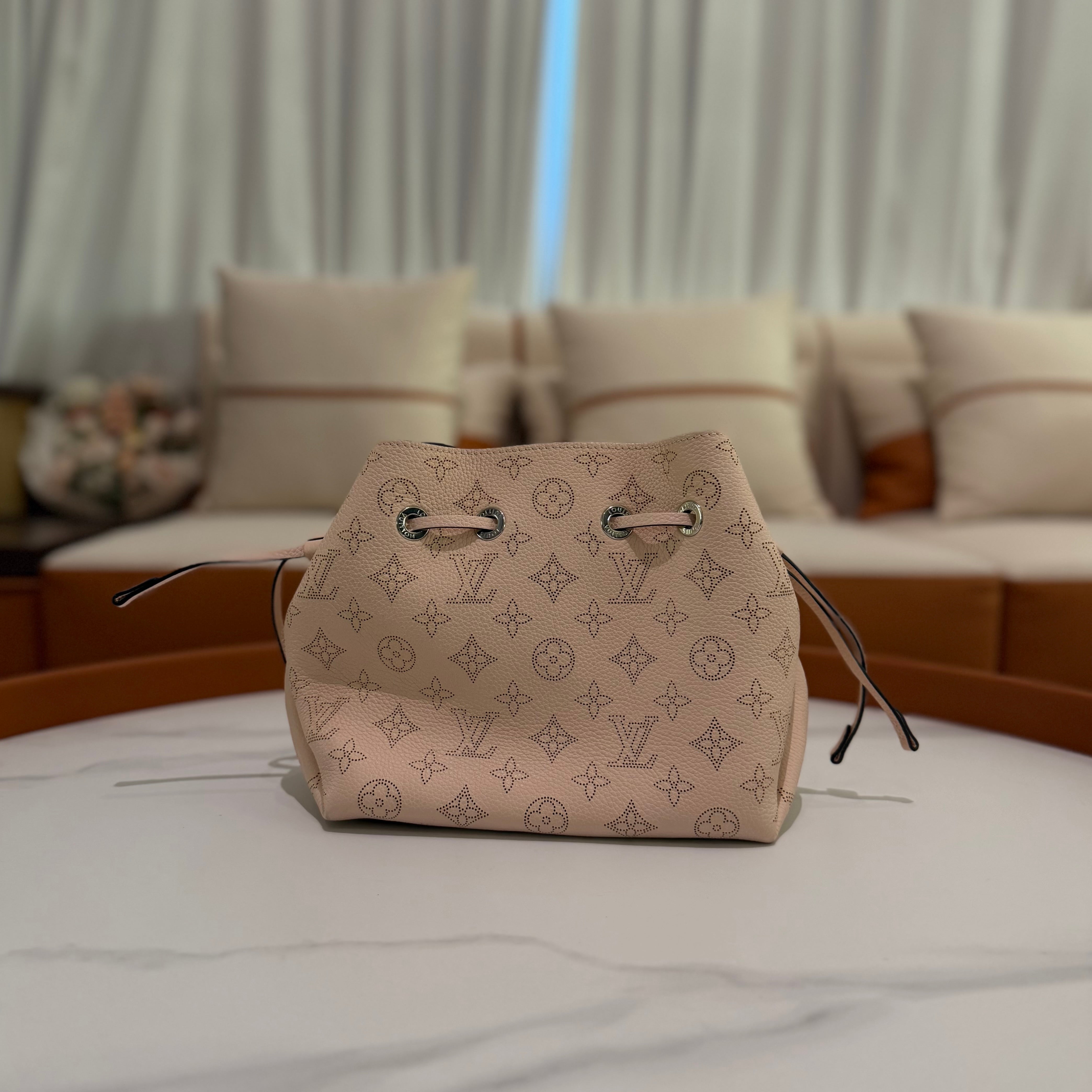 Louis Vuitton Bella Perforated Leather Bucket Bag