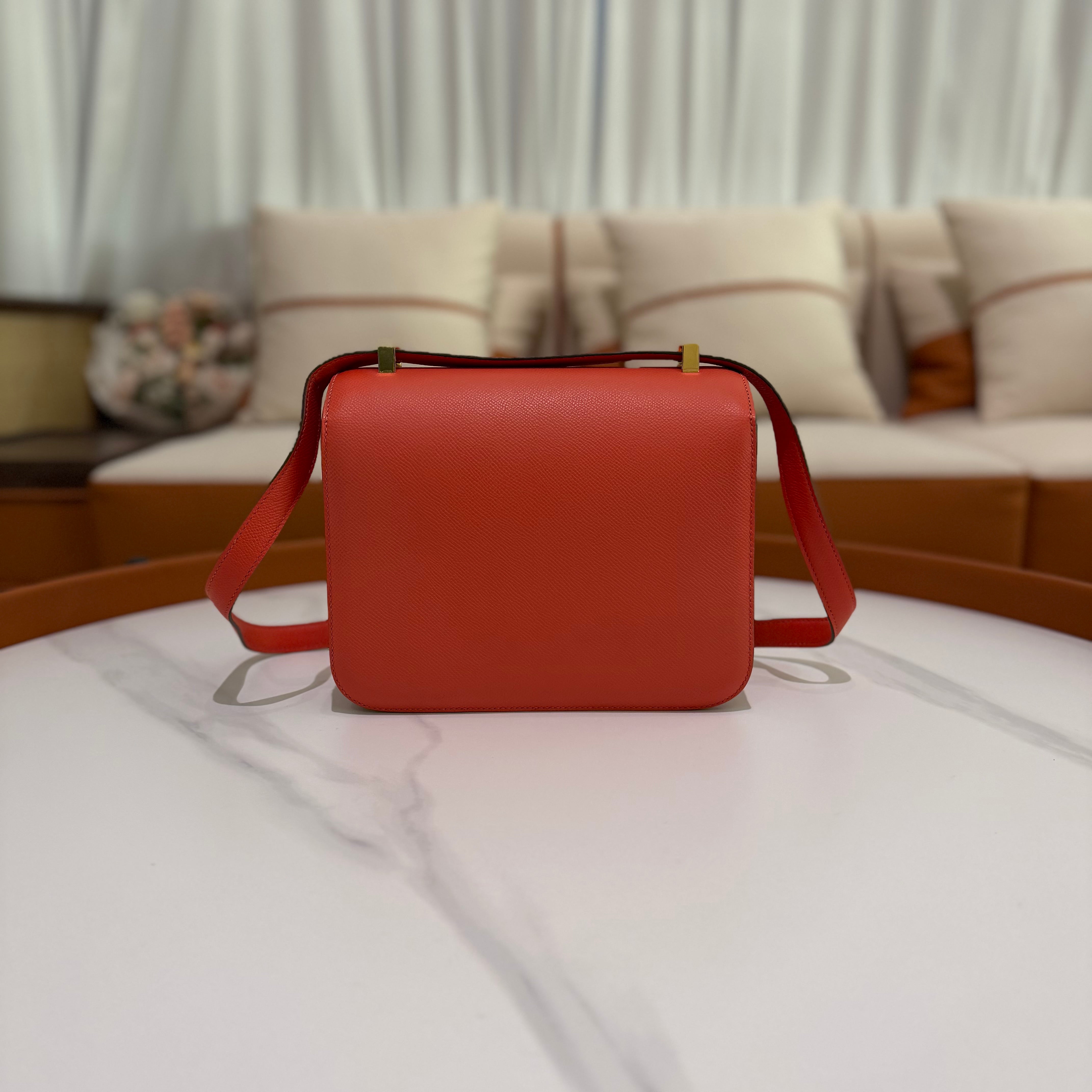 Hermes Constance 24 Rose 5T with Gold Hardware