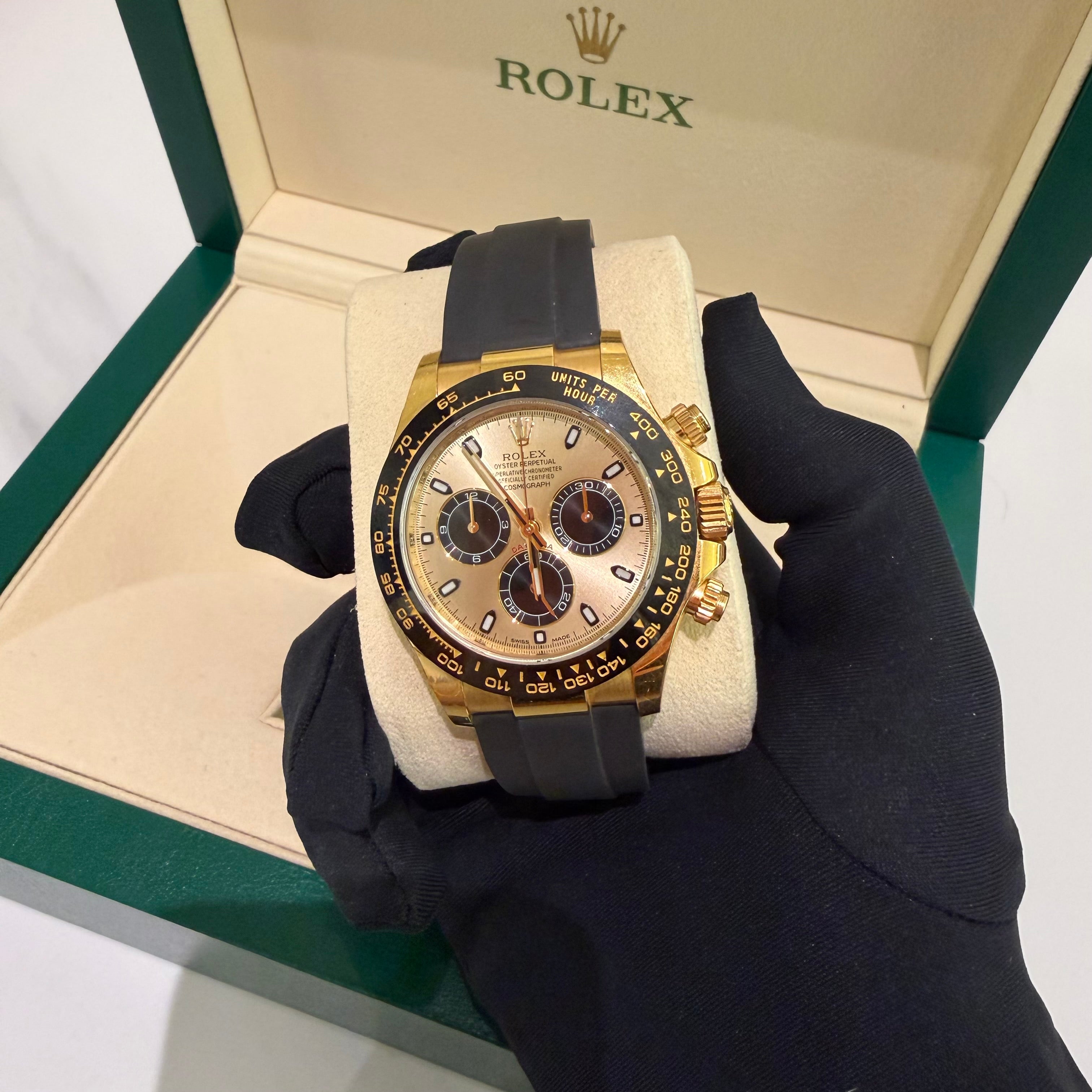 Rolex Daytona 116518LN Oysterflex “Yuwen Le” Yellow Gold