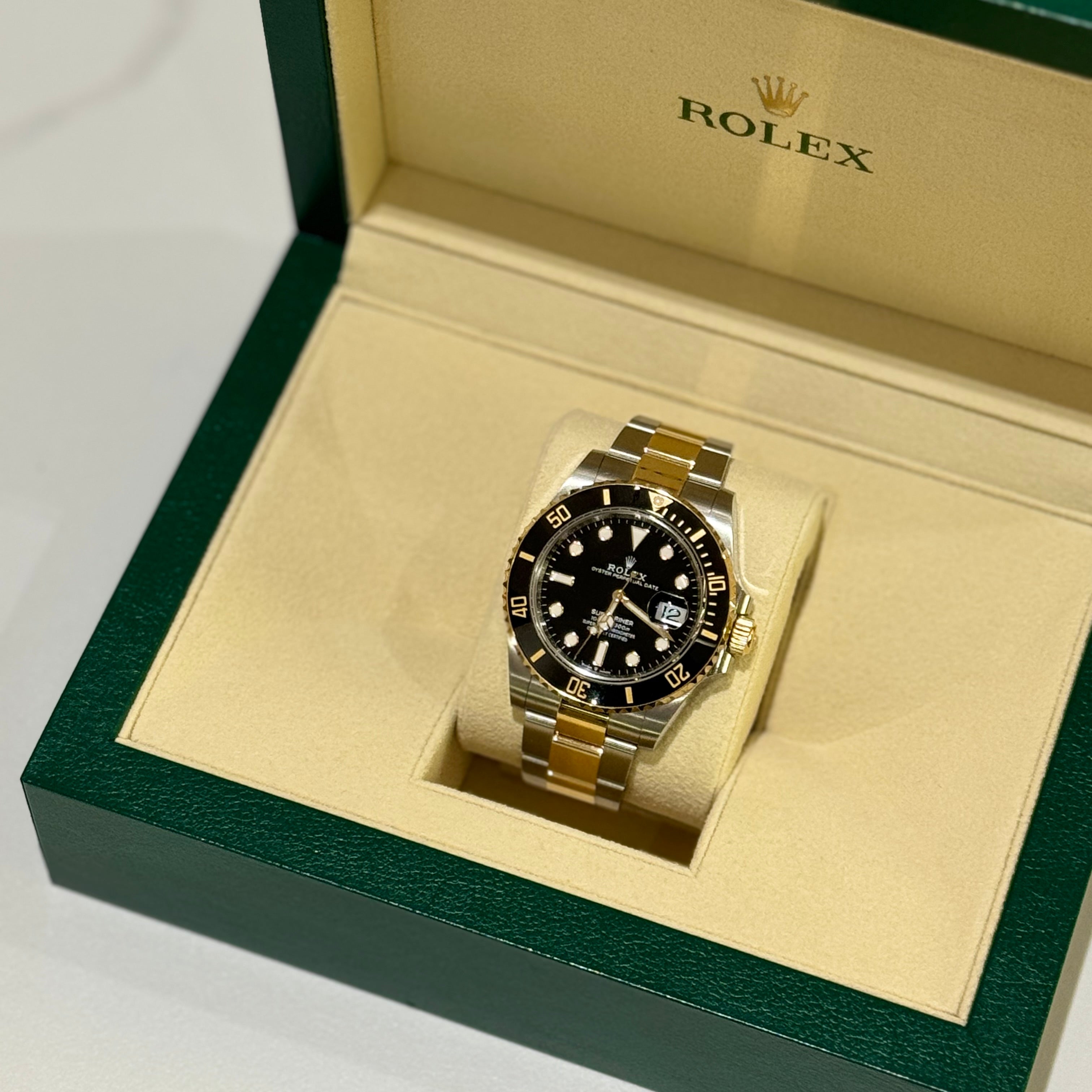 ROLEX 126613LN SUBMARINER DATE 41 WITH OYSTERSTEEL AND YELLOW GOLD, BLACK DIAL, OYSTER BRACELET | COLLINS RAIN