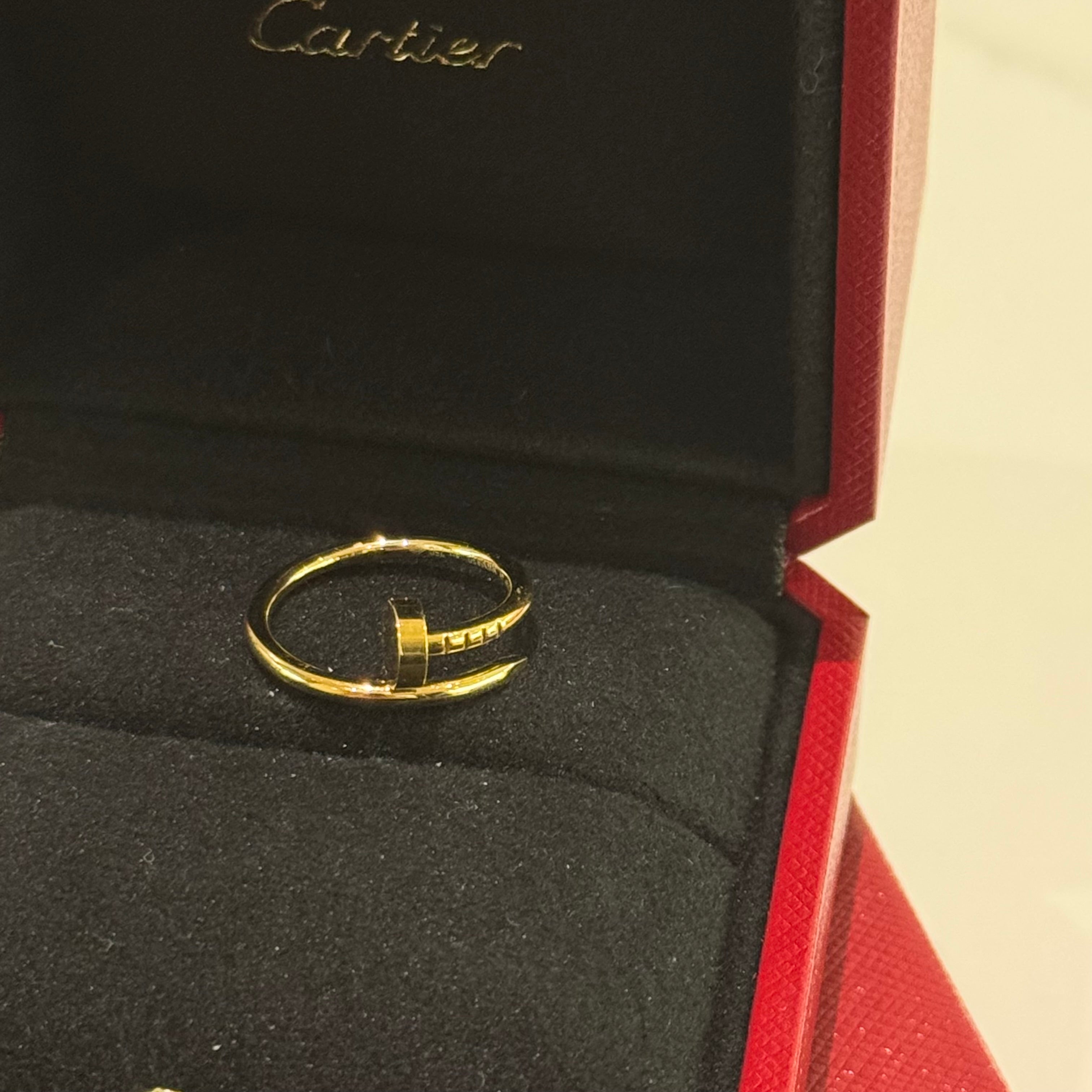 CARTIER JUSTE UN CLOU RING 18K YELLOW GOLD