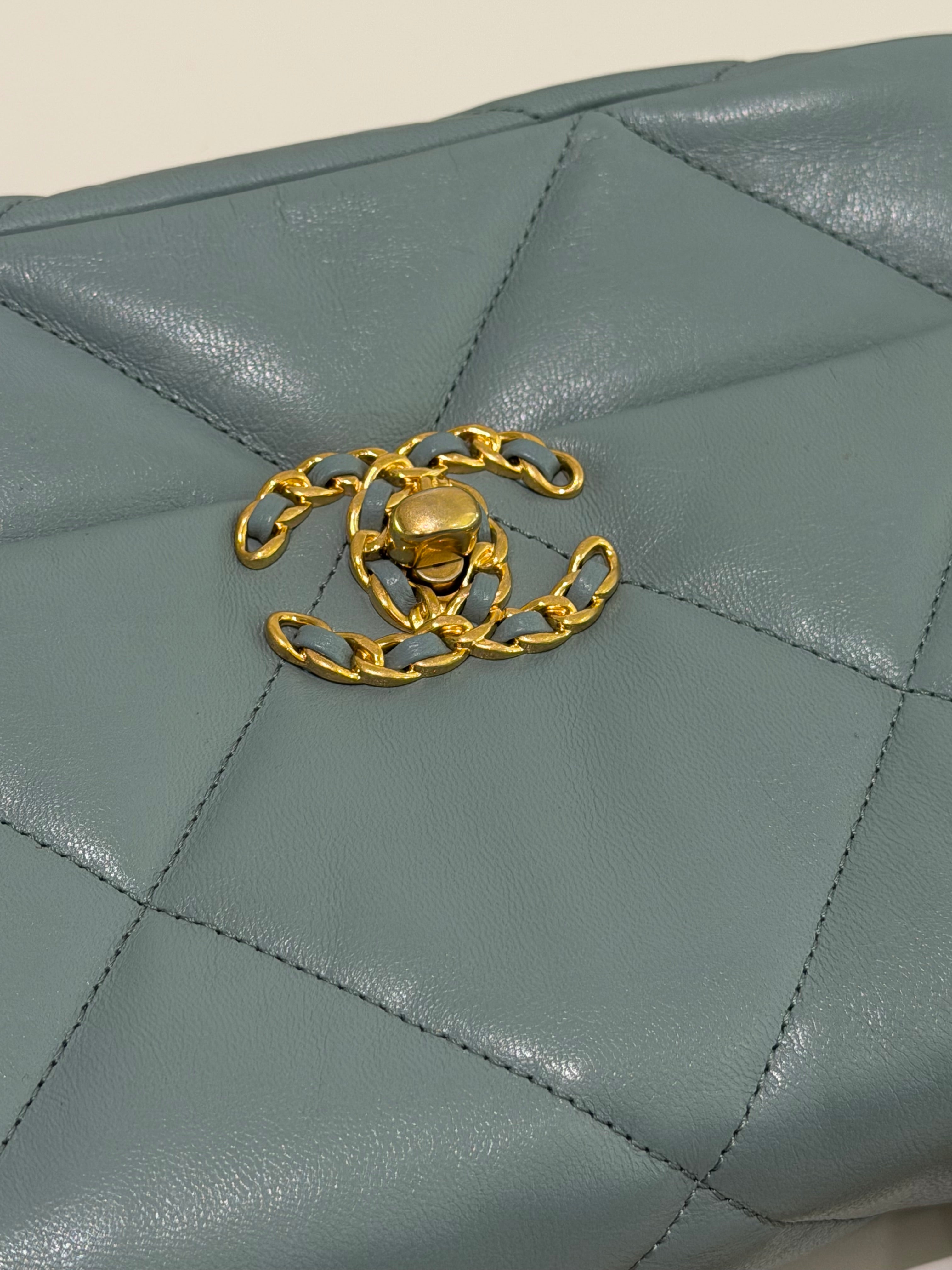 Chanel 19 Small Lambskin Blue