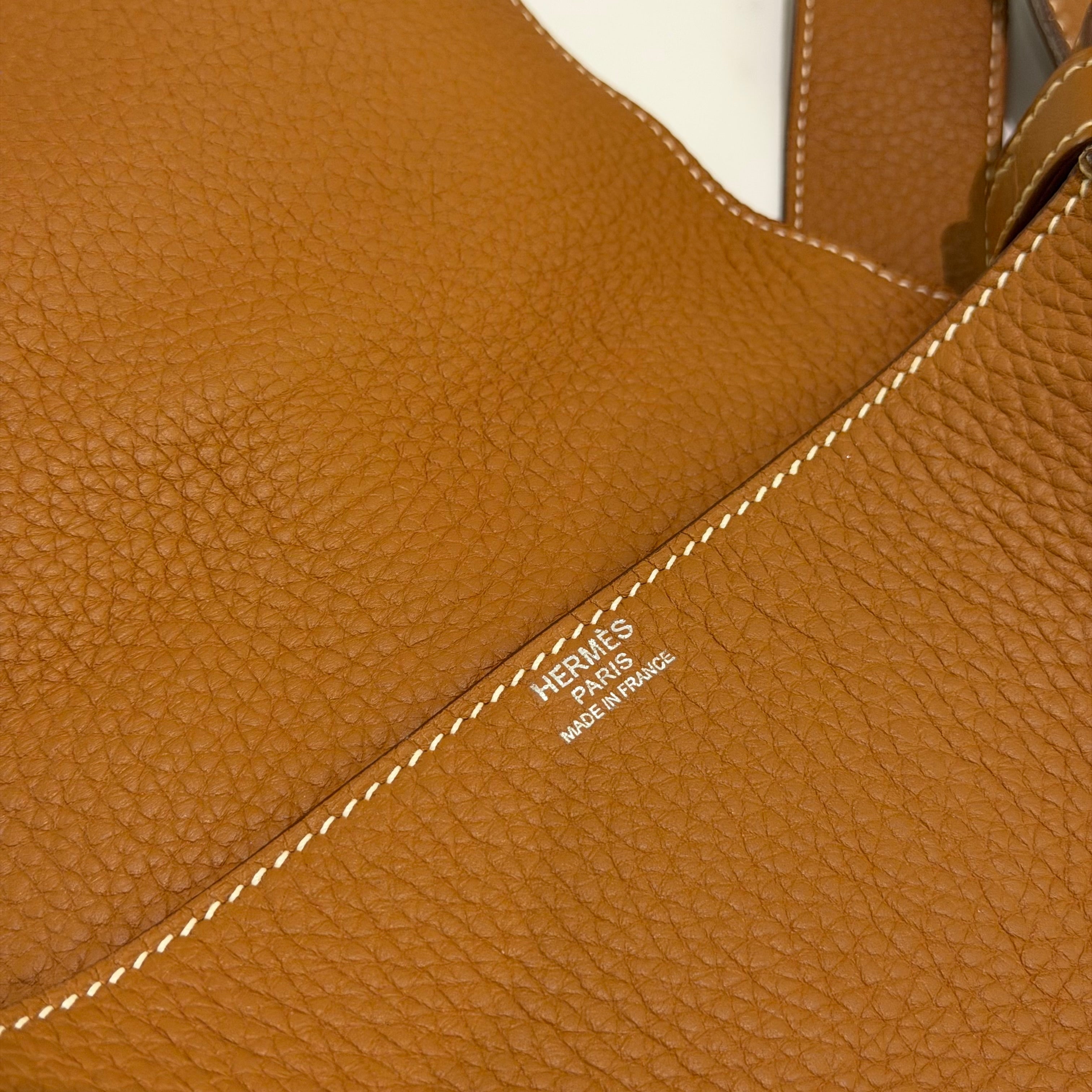 Hermes Brown Messenger Bag with Silver Hardware (Stamp N)