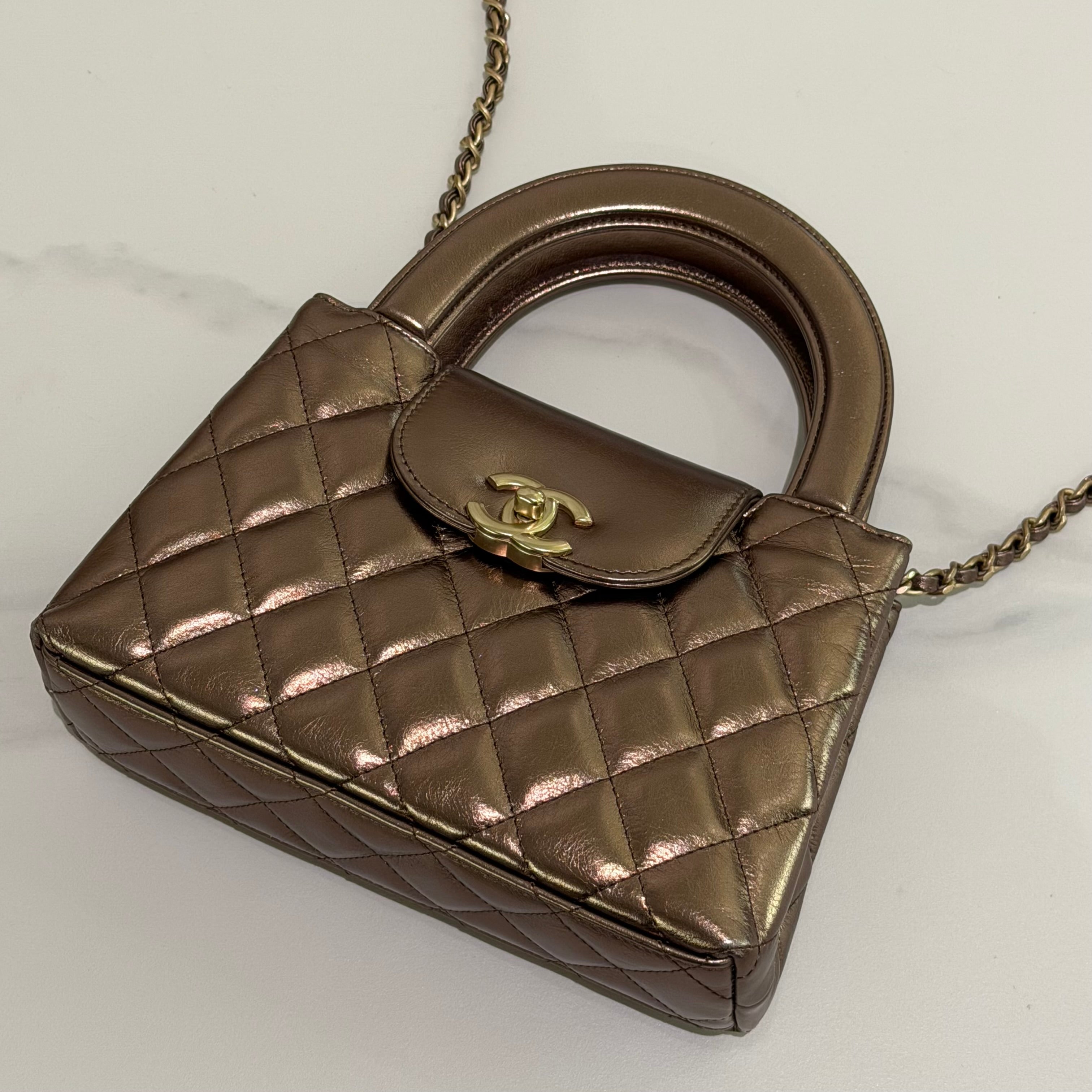 Chanel 25A Kelly Pearl Light Brown (Chip Model)