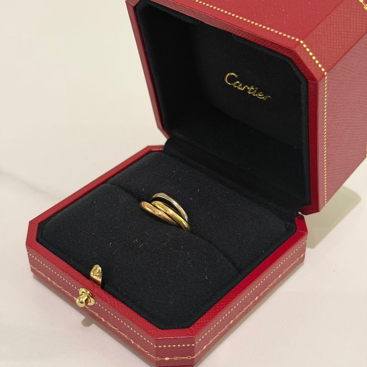 Cartier Trinity Ring Small Model 18K Three-Tone Gold