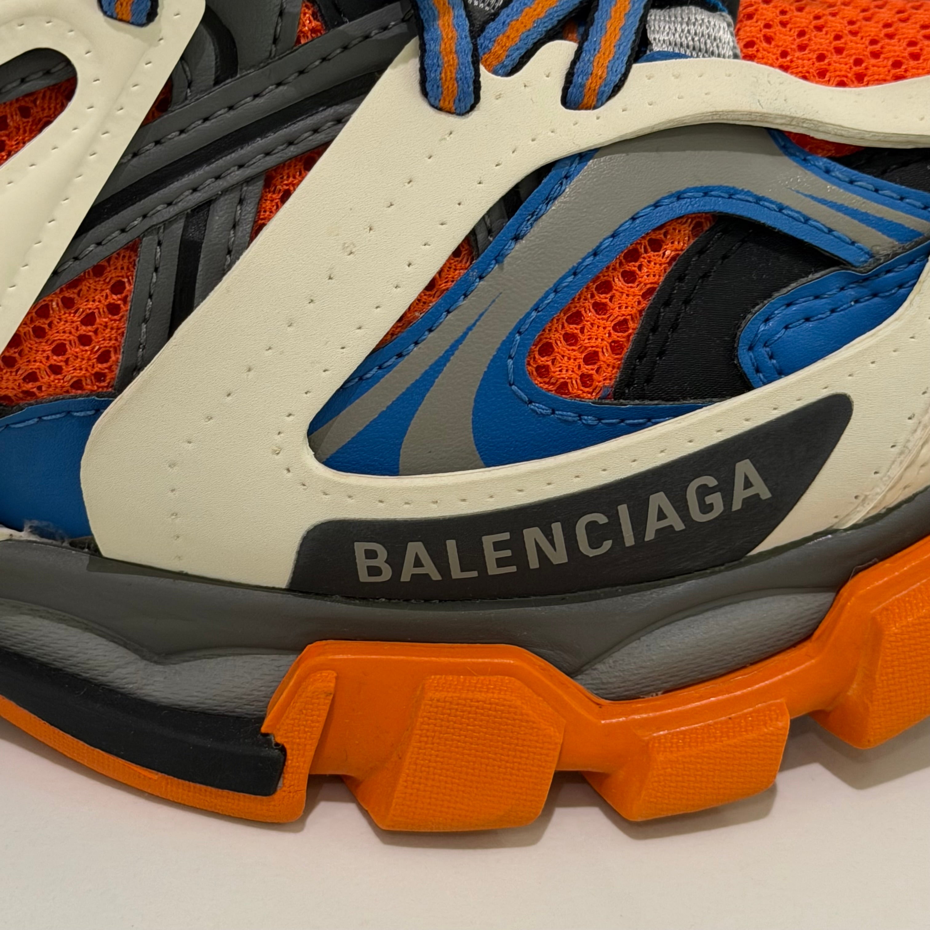 Balenciaga Track Blue White Orange Sneakers | BALENCIAGA