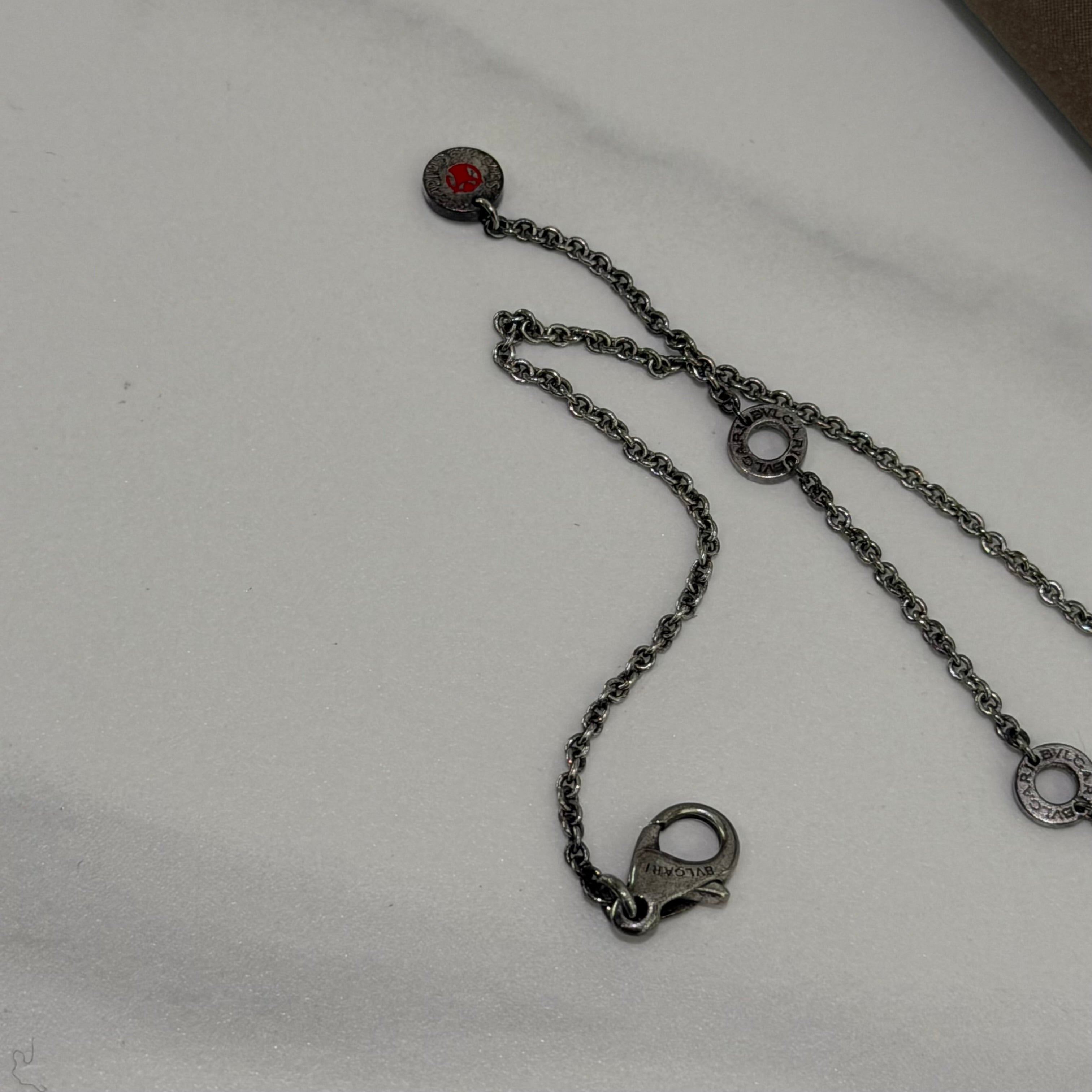 Bvlgari Charity Spring Ceramic Three-Ring Adjustable Necklace