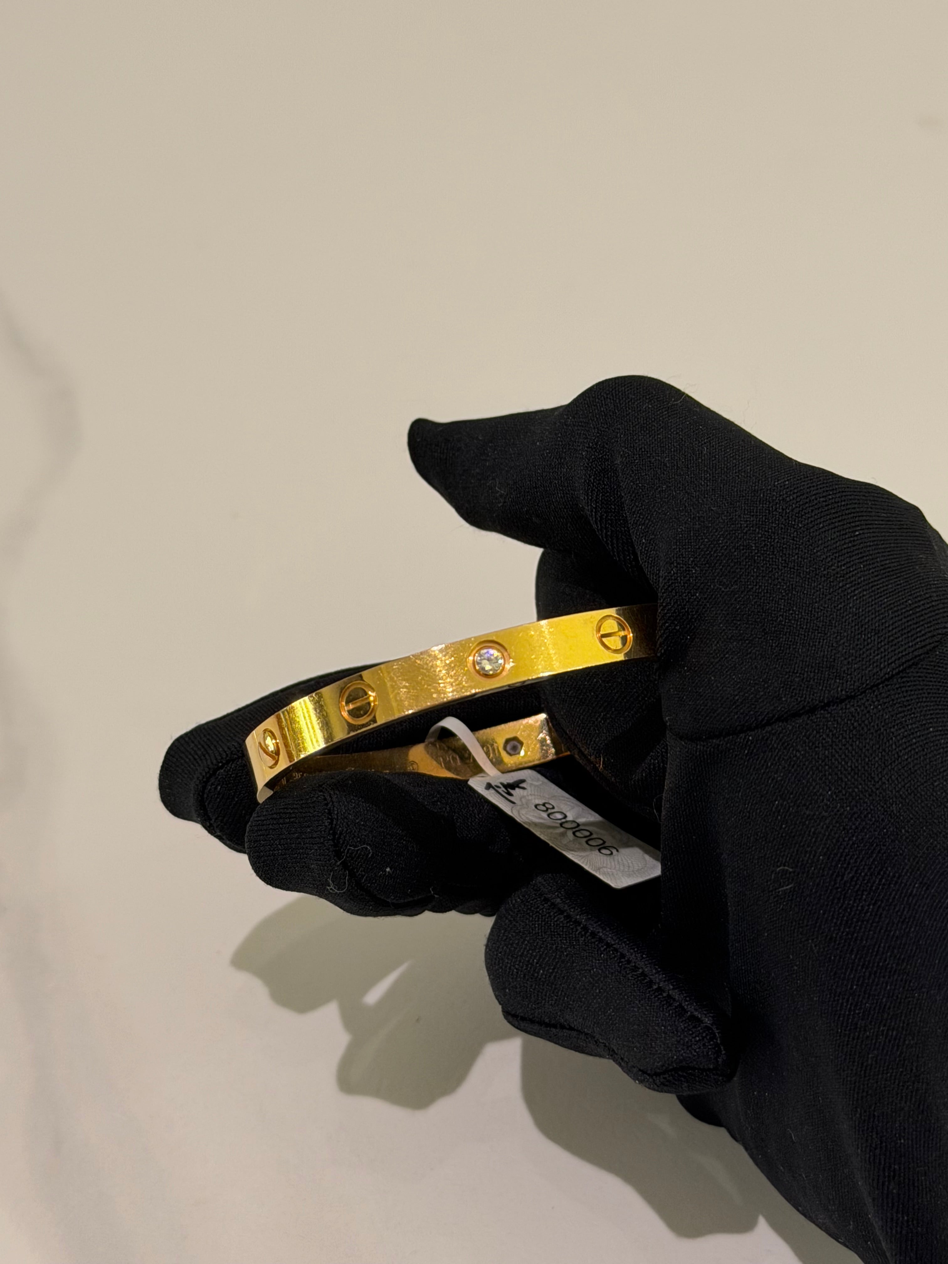 Cartier LOVE Classic Four-Diamond Bracelet Yellow Gold | CARTIER