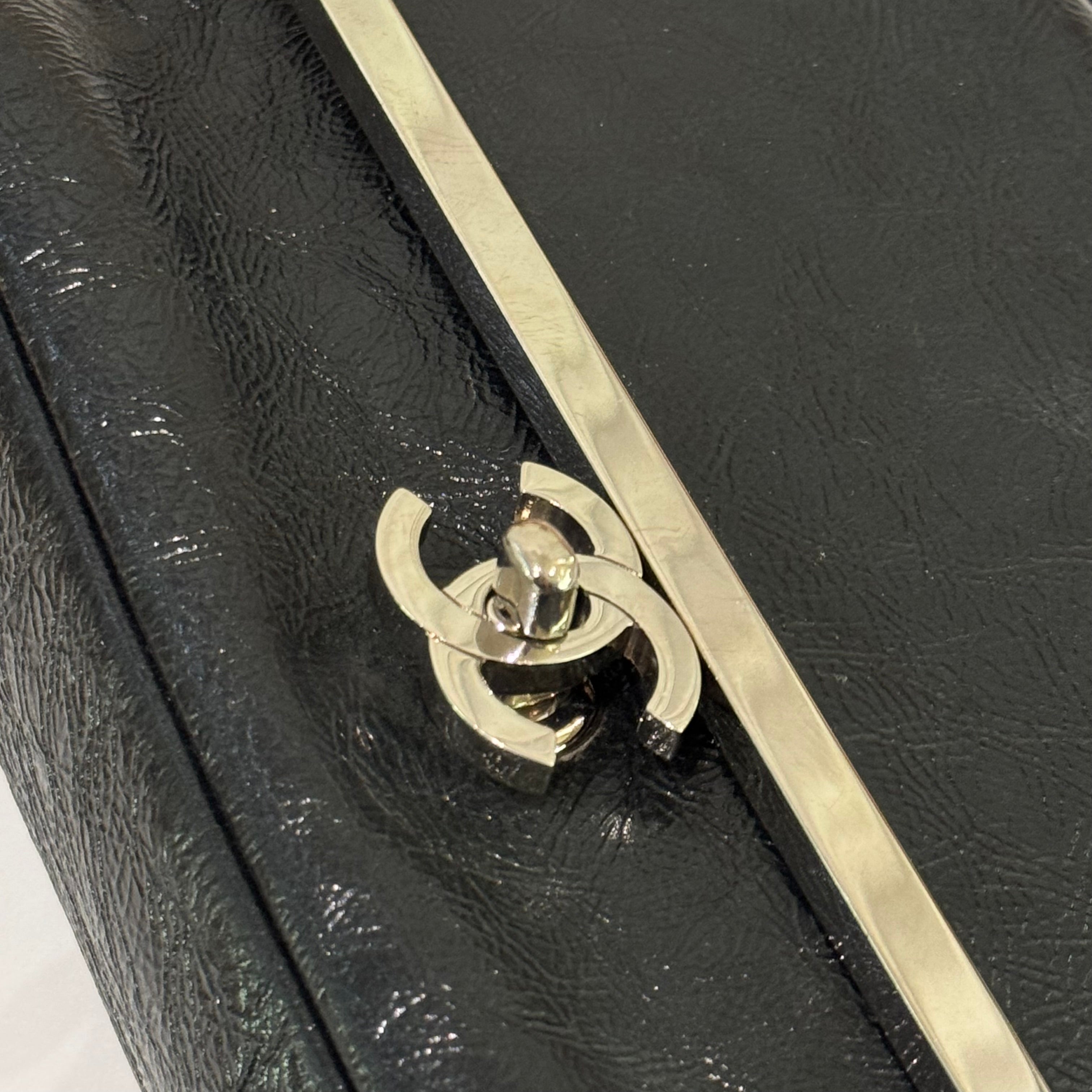 CHANEL CF OIL WAX LEATHER VINTAGE SHOULDER BAG