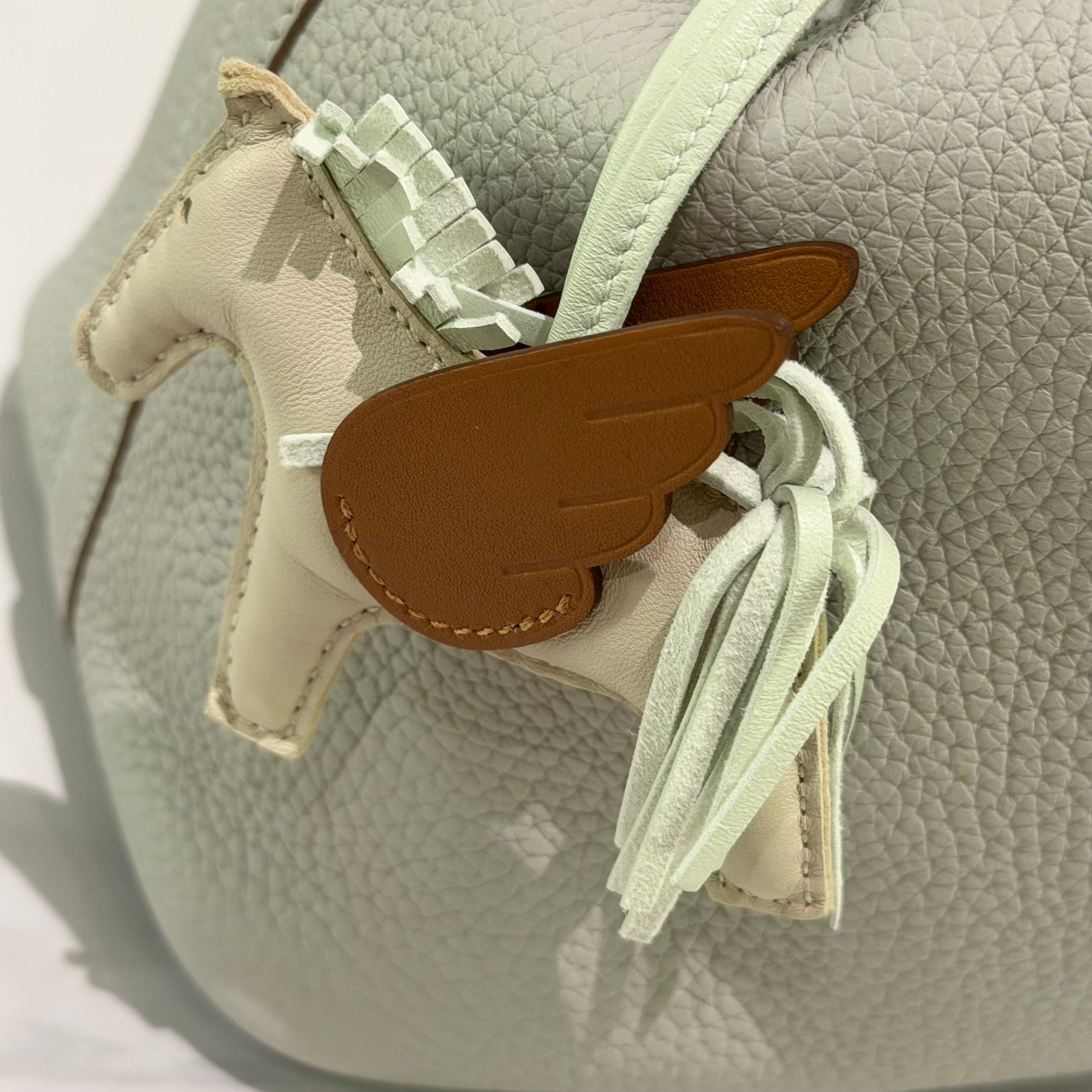 Hermes Picotin 18 Pearl Grey with Silver Hardware + Rodeo Charm (Z Stamp)