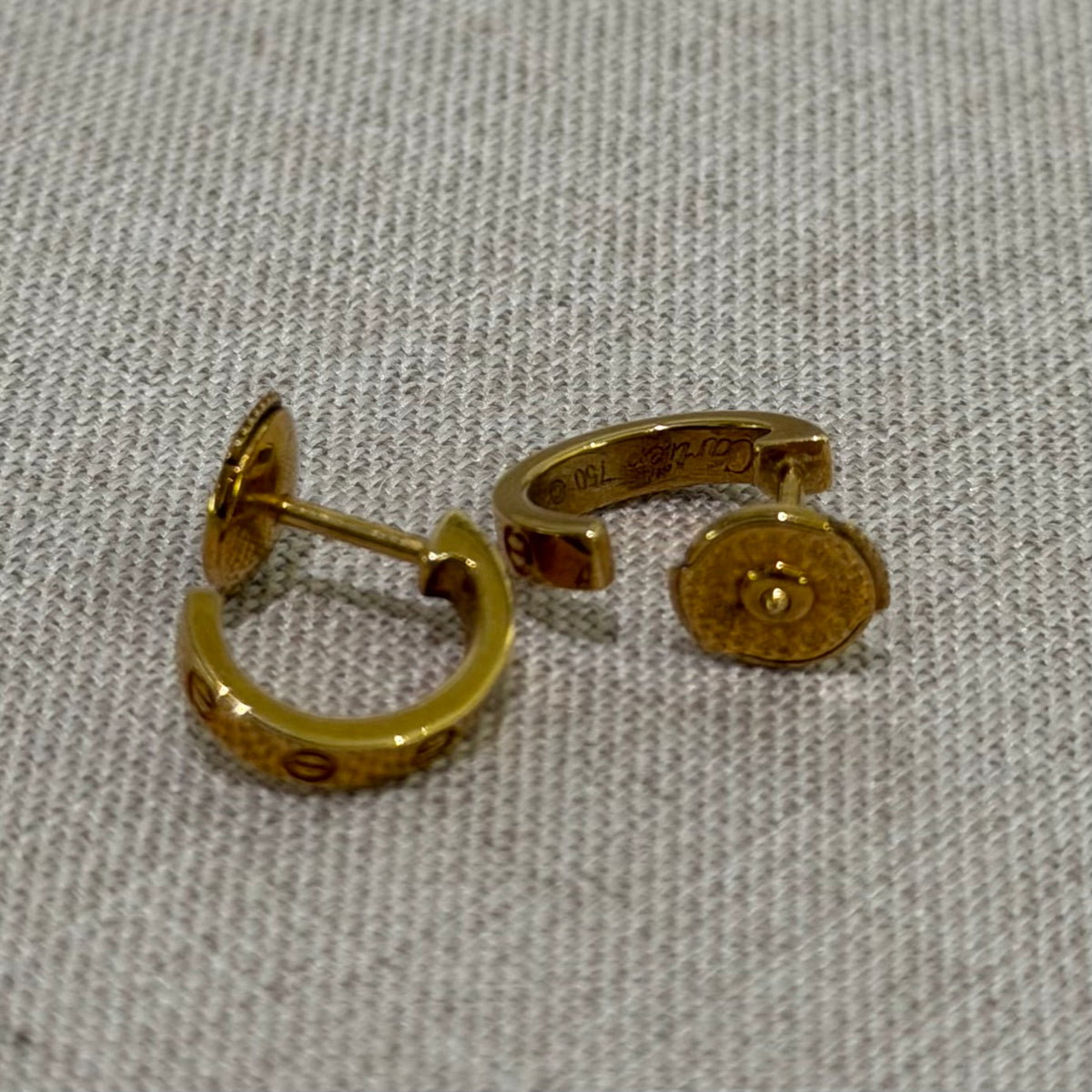 Cartier LOVE Earrings Small Model 18K Gold