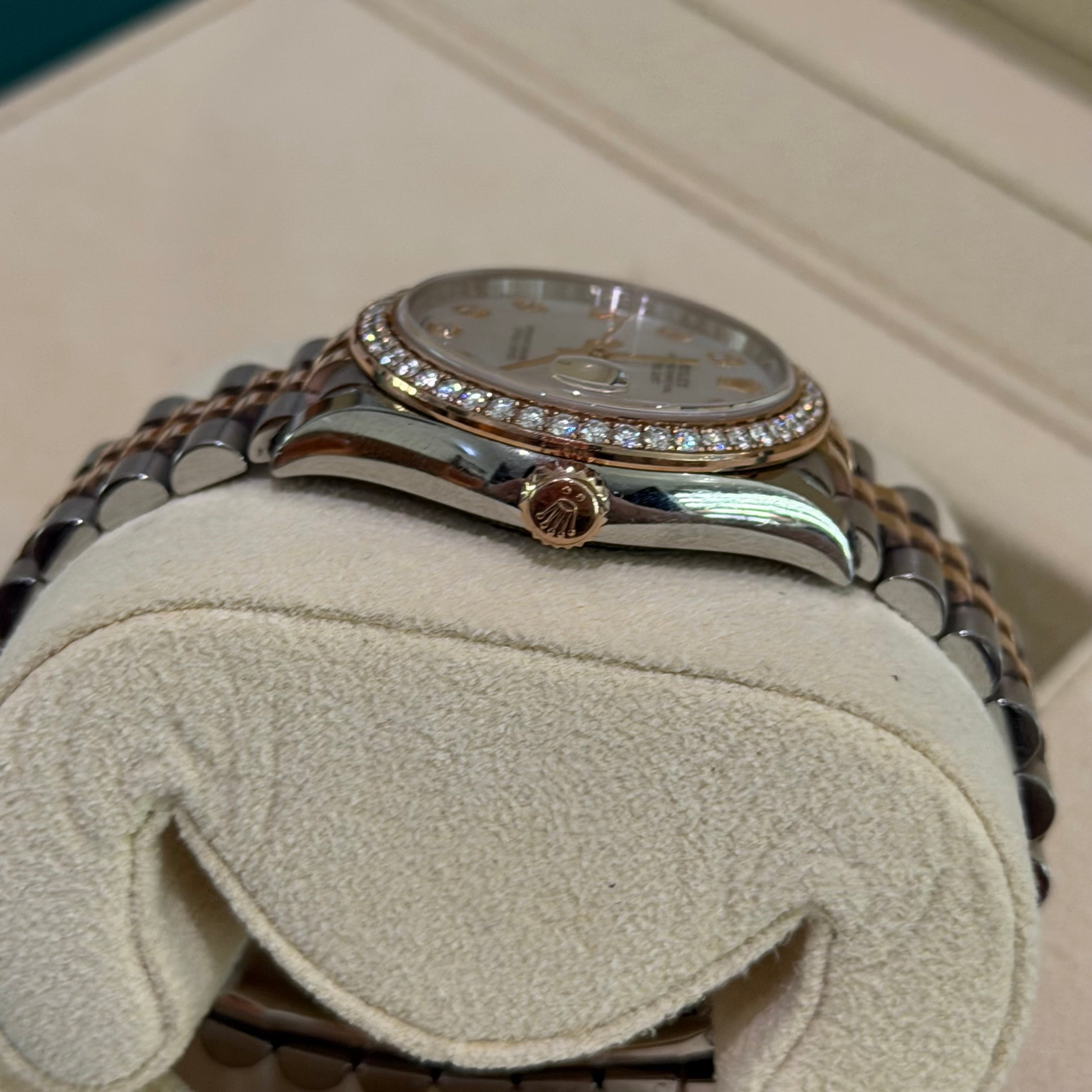 Rolex Datejust Lady 278381RBR Mother-of-Pearl Dial with Diamond Bezel & Diamond Hour Markers