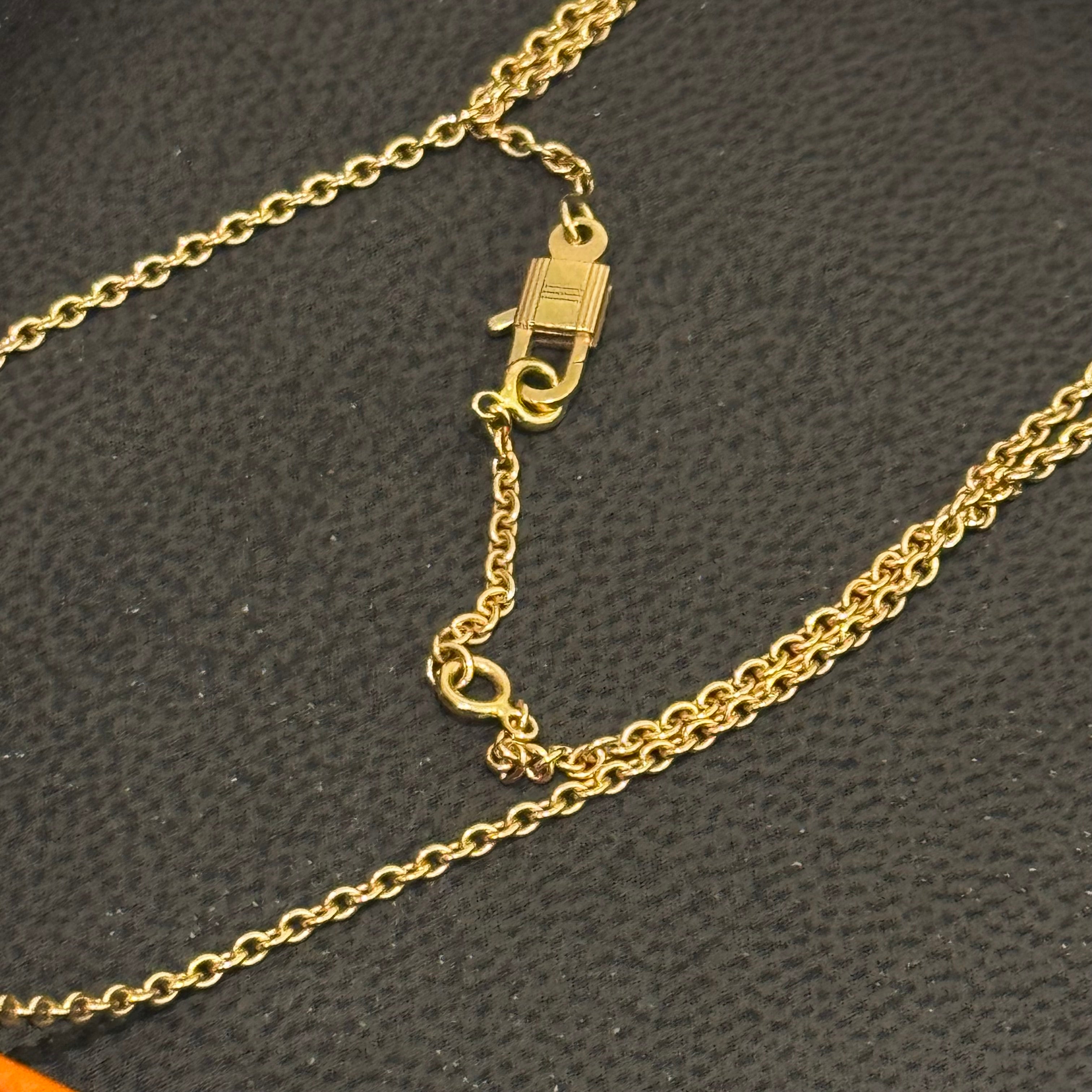 HERMÈS 18K FULL DIAMOND CONSTANCE NECKLACE