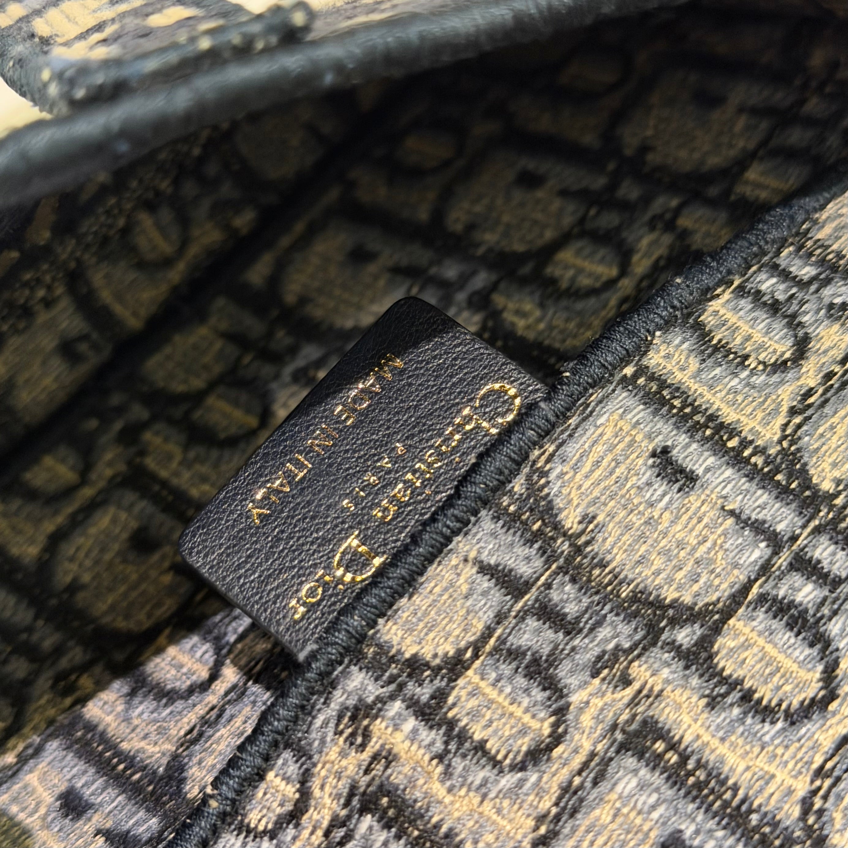 Dior Saddle Oblique Woven Logo Small Saddle Bag