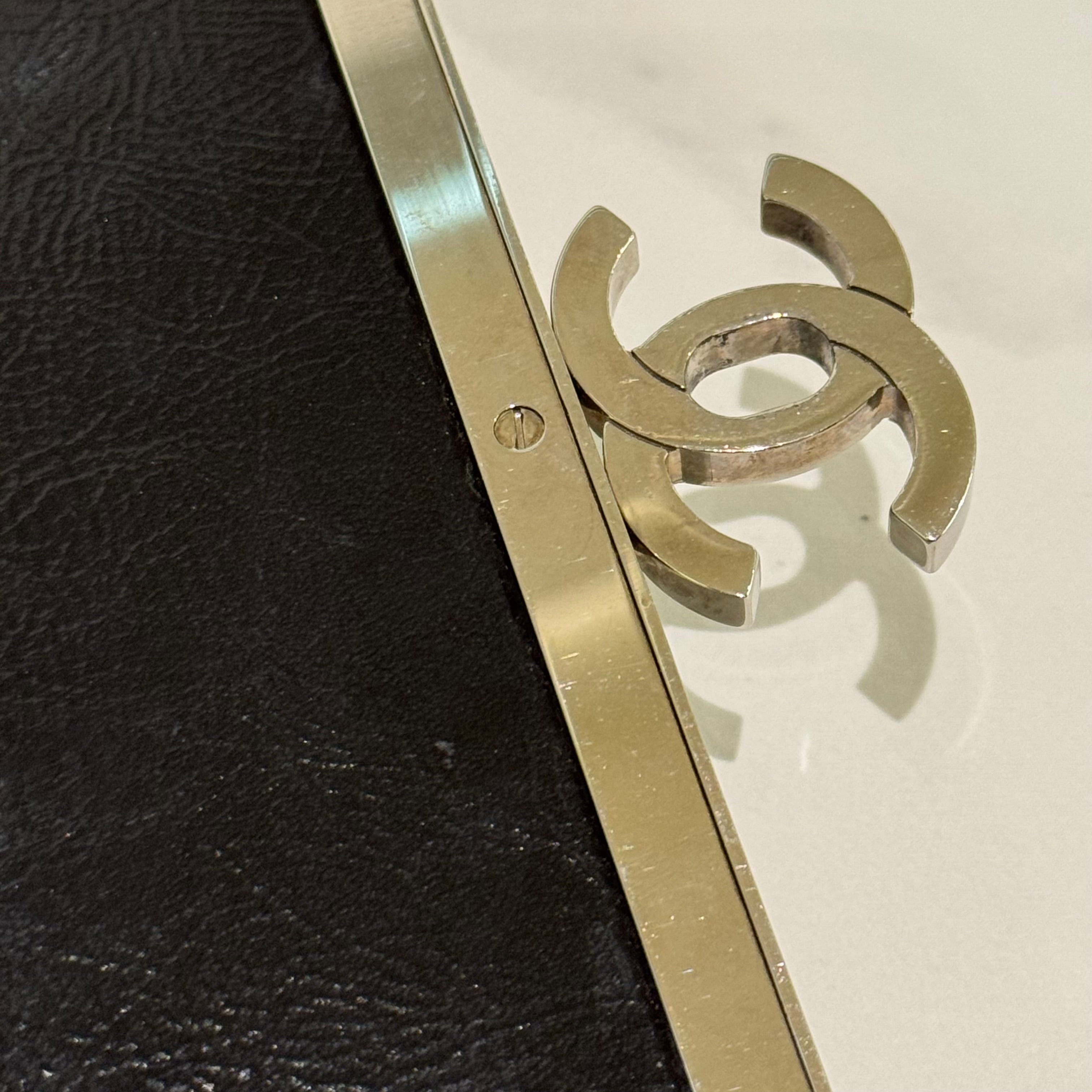 CHANEL CF OIL WAX LEATHER VINTAGE SHOULDER BAG
