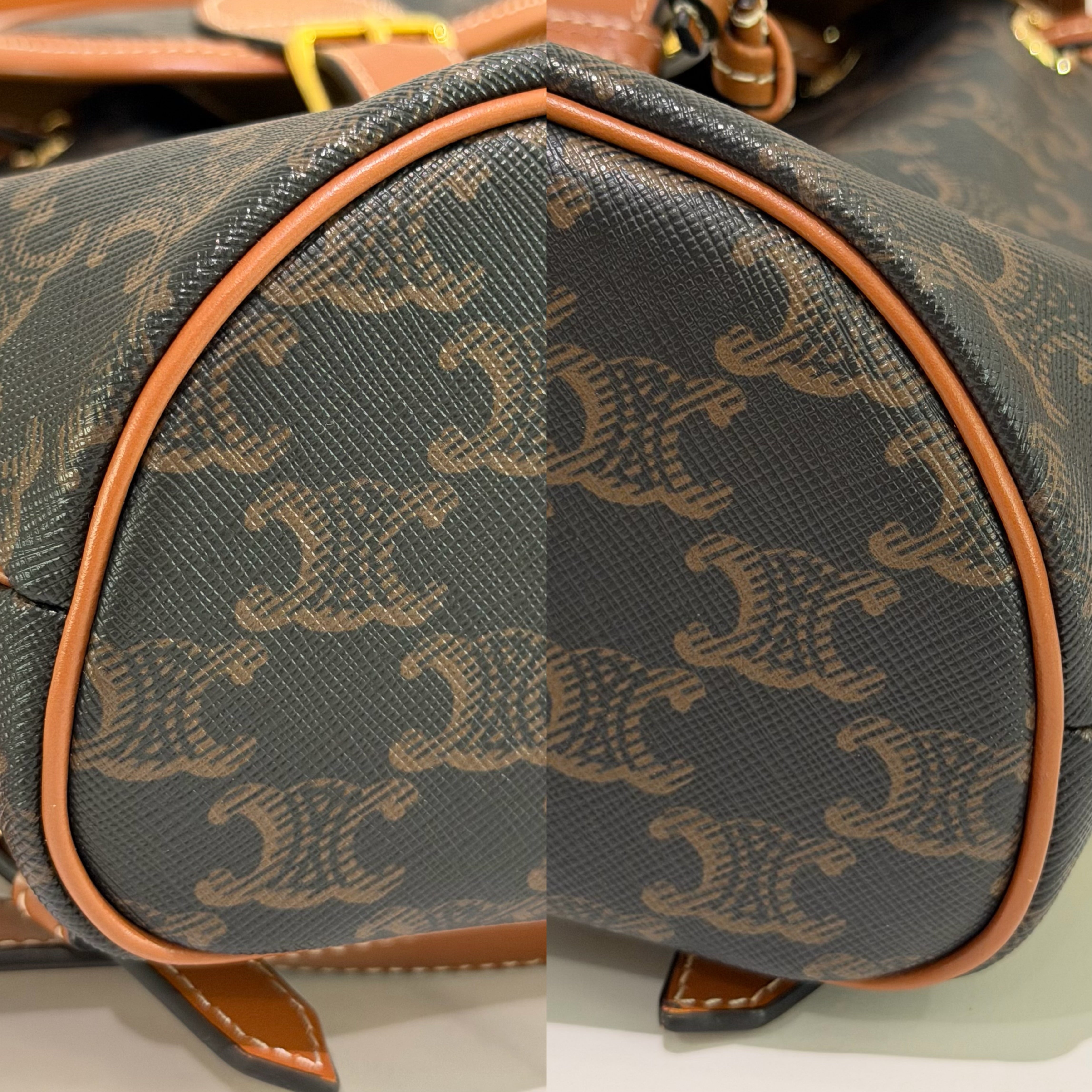 Celine Folco Triomphe Monogram Backpack