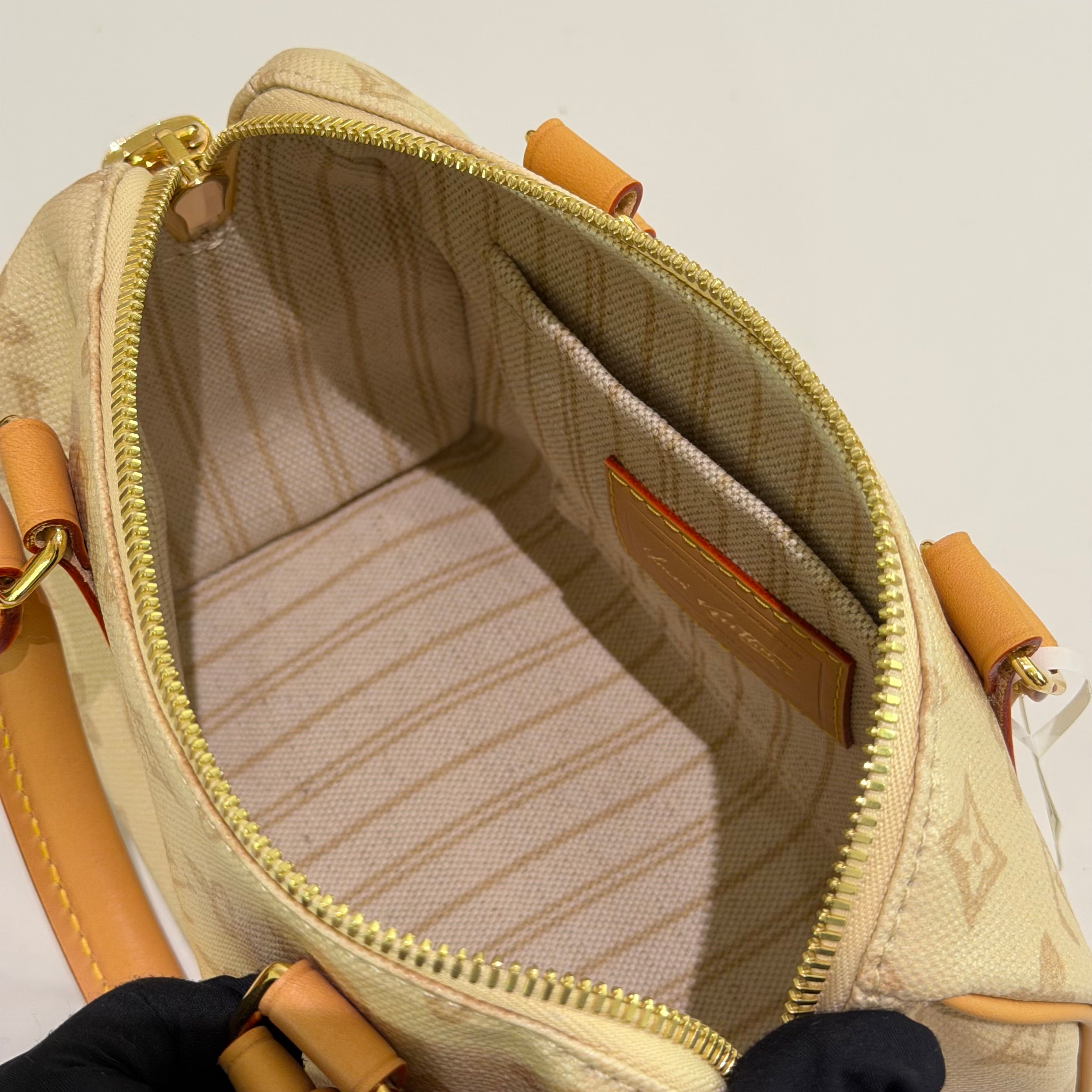 Louis Vuitton Speedy 20 130th Anniversary Limited Edition Monogram Beige (Microchip Version)