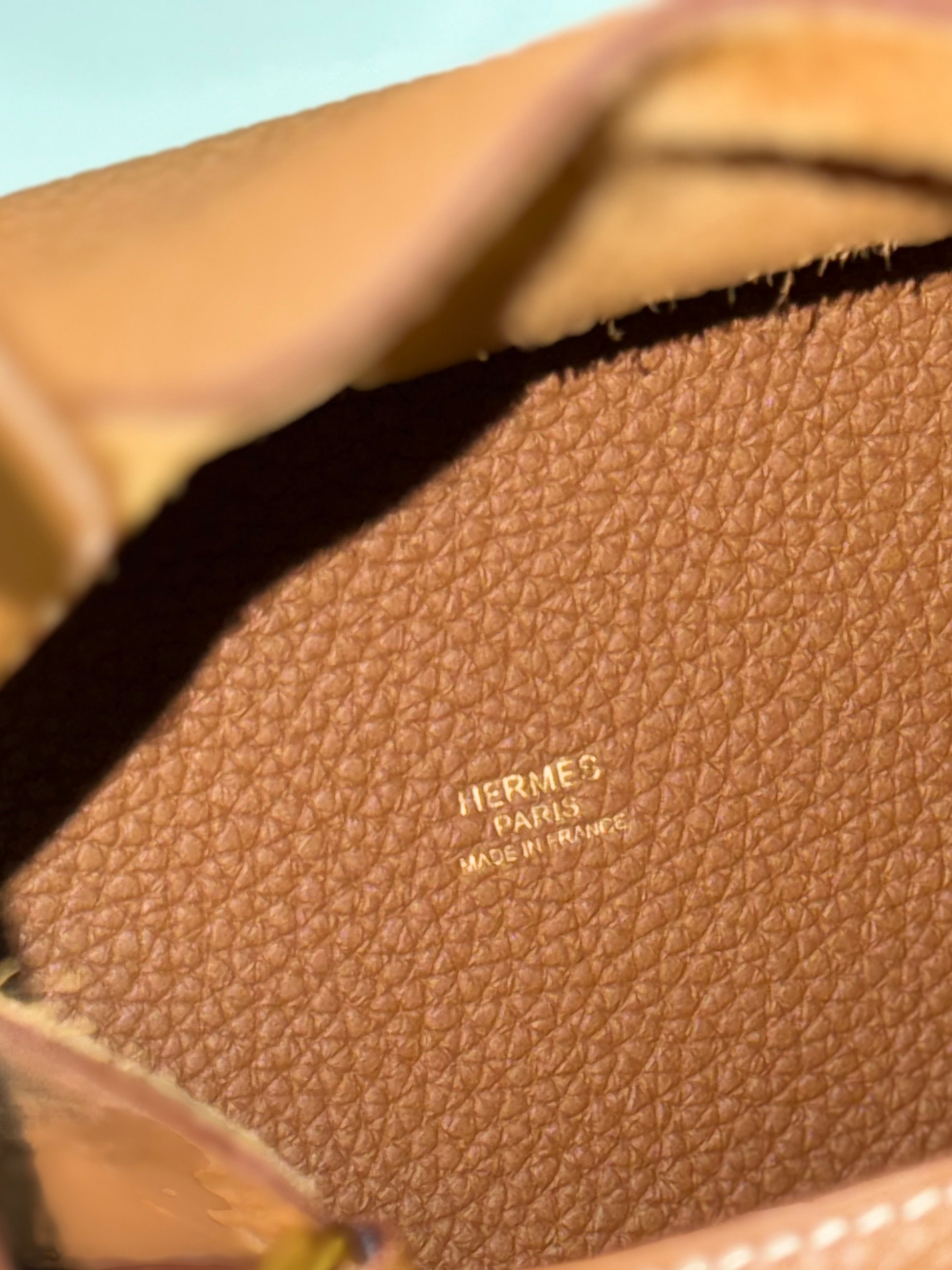 HERMES PICOTIN 18 GOLD BROWN | COLLINS RAIN